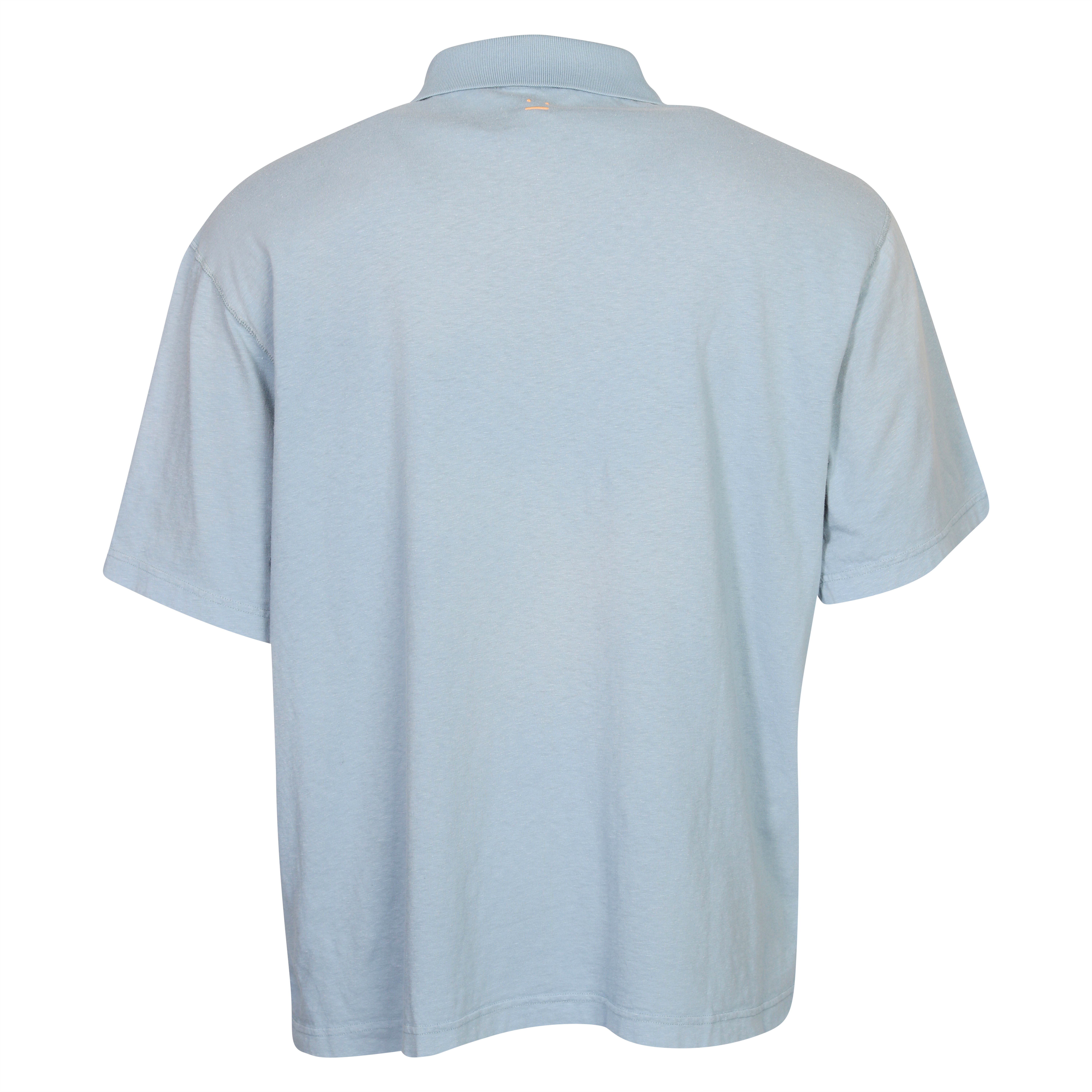 Acne Studios Face Polo Shirt in Dusty Blue