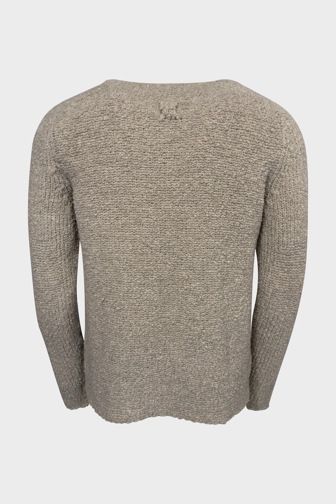 HANNES ROETHER Fluffy Wool Sweater in Beige