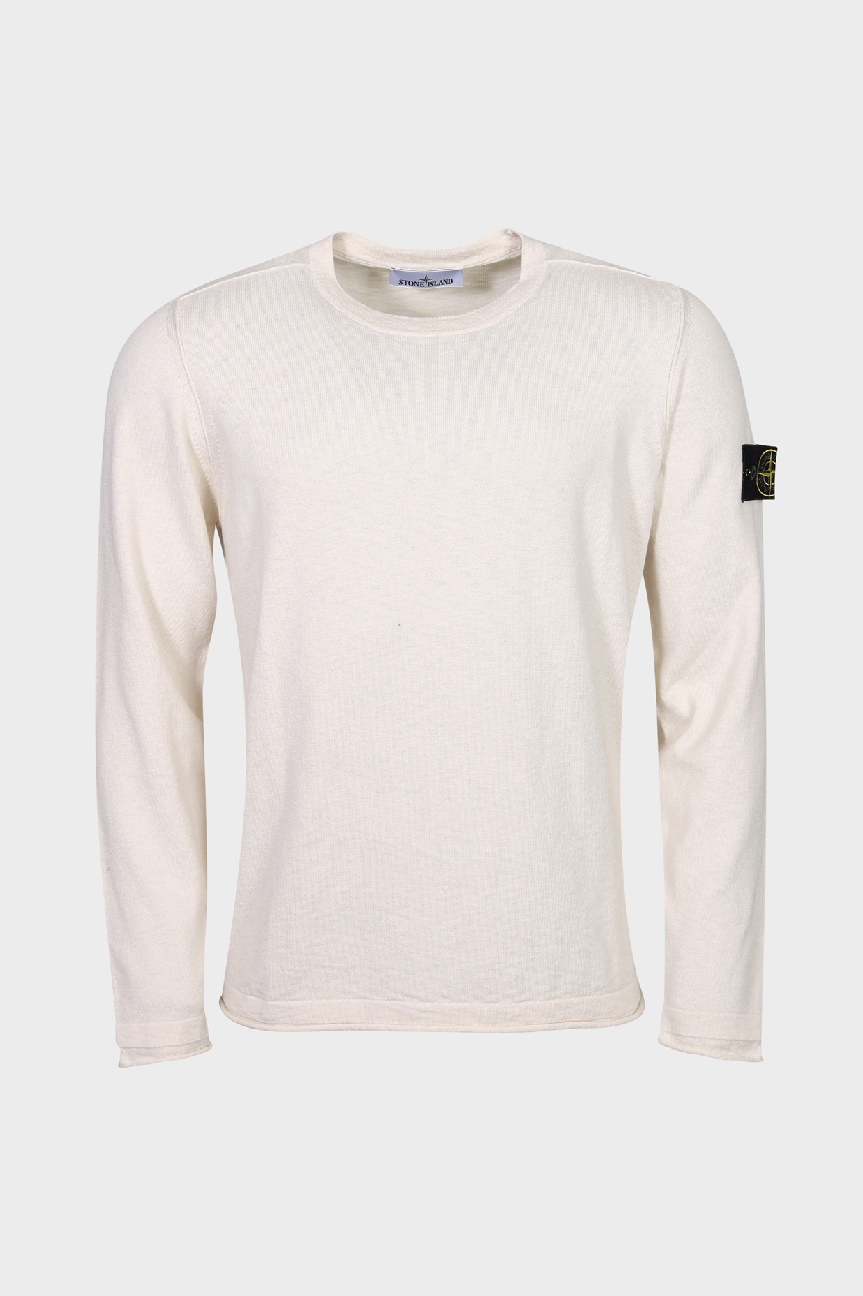 STONE ISLAND Summer Knit Pullover in Cream