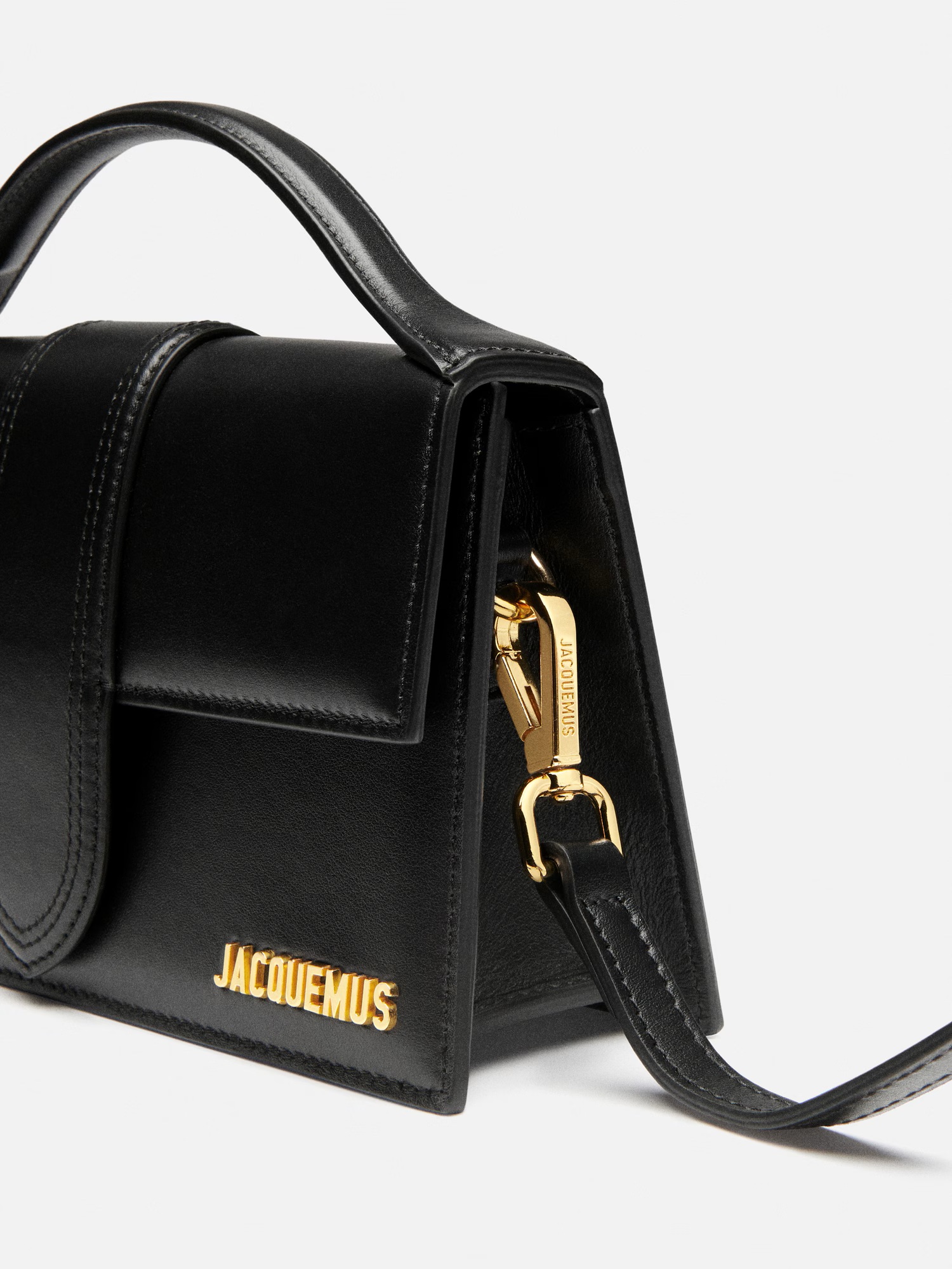 JACQUEMUS The Big Bambino in Black/Gold
