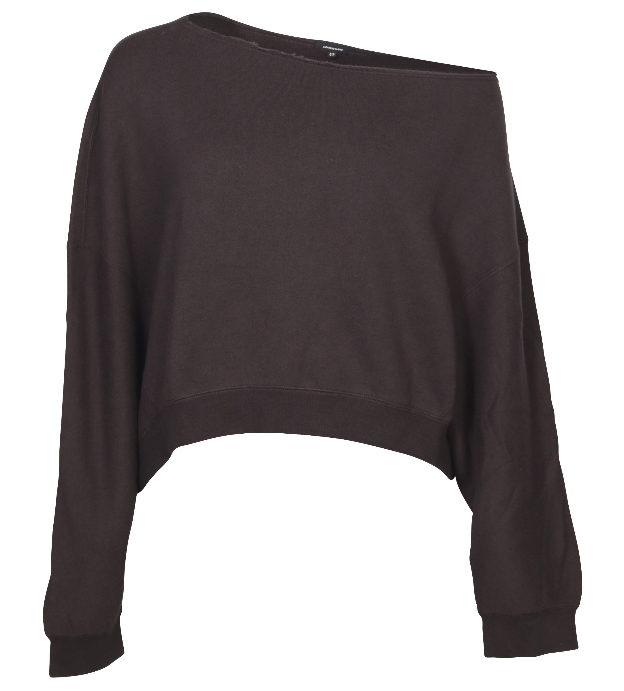 R13 Off Shoulder Sweatshirt Patti Vintage Black XS