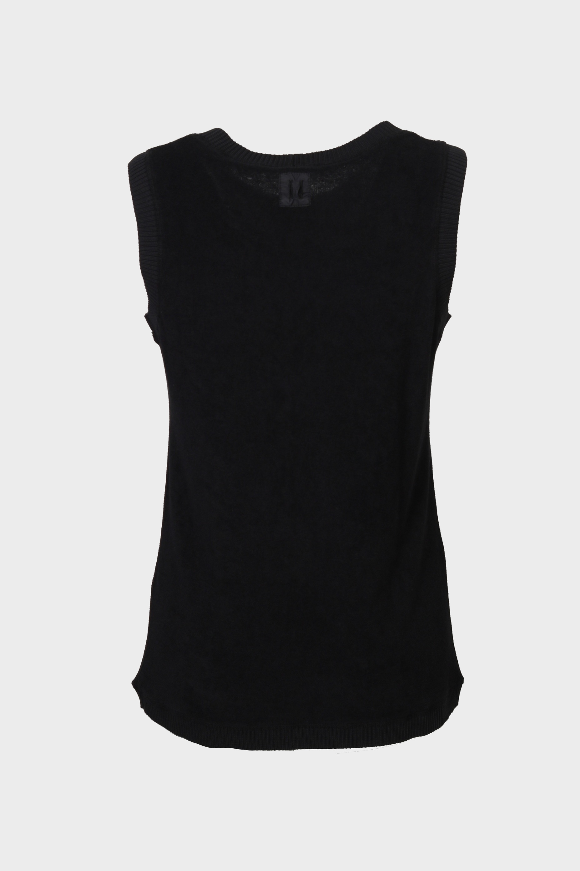 HANNES ROETHER Terry Top in Black