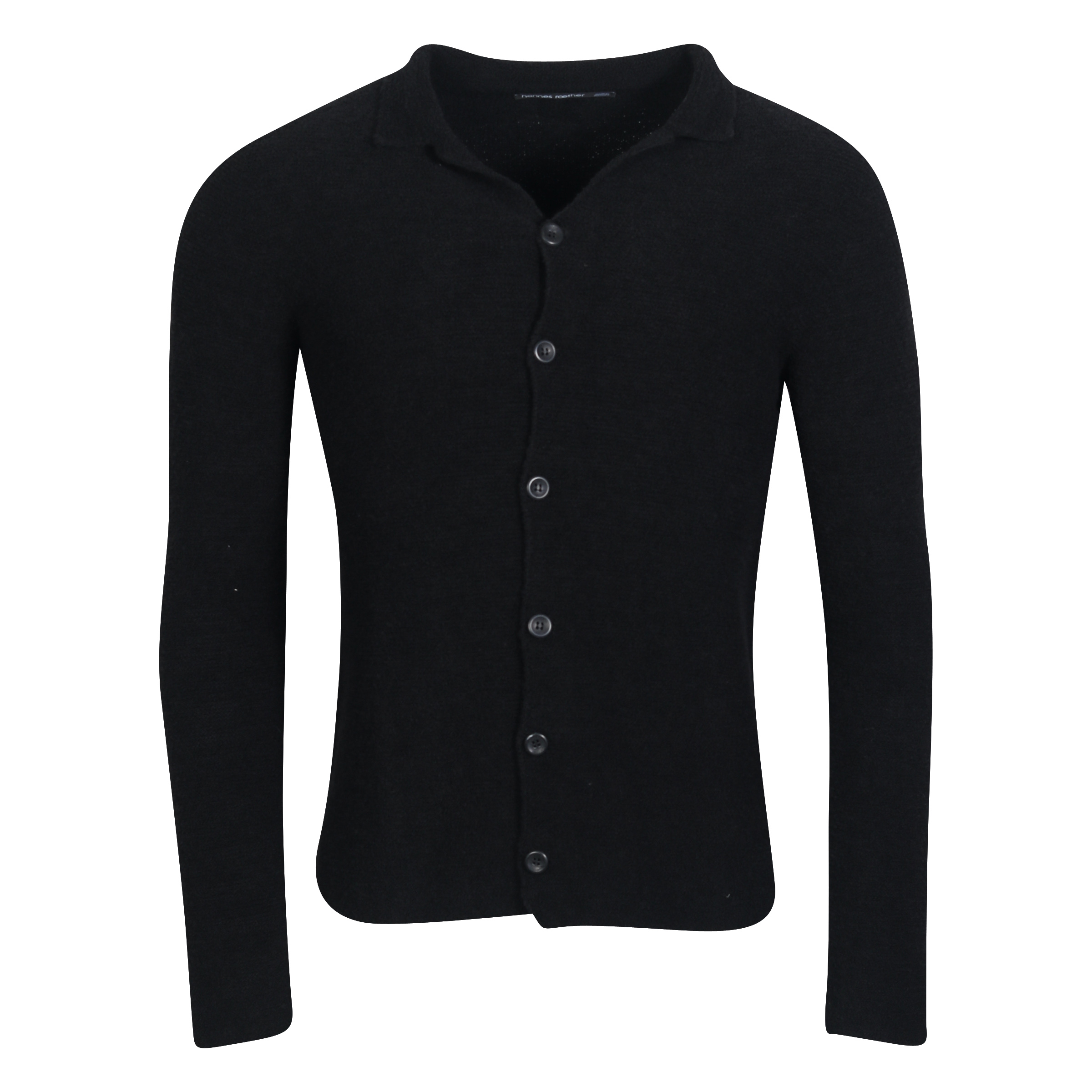 Hannes Roether Knit Cardigan in Black