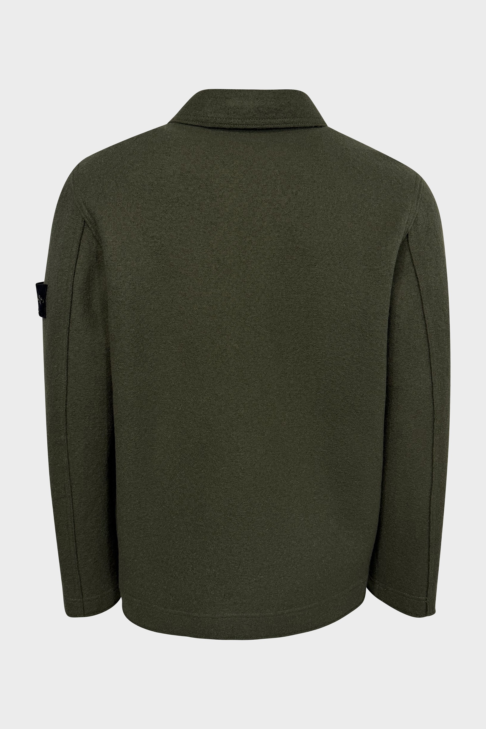 STONE ISLAND Wool Jacket in Olive