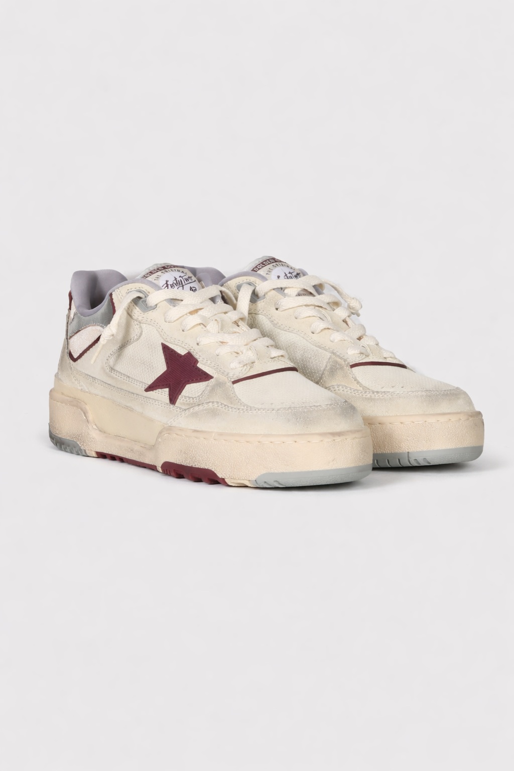 GOLDEN GOOSE Forty2 in Beige/Bordeaux