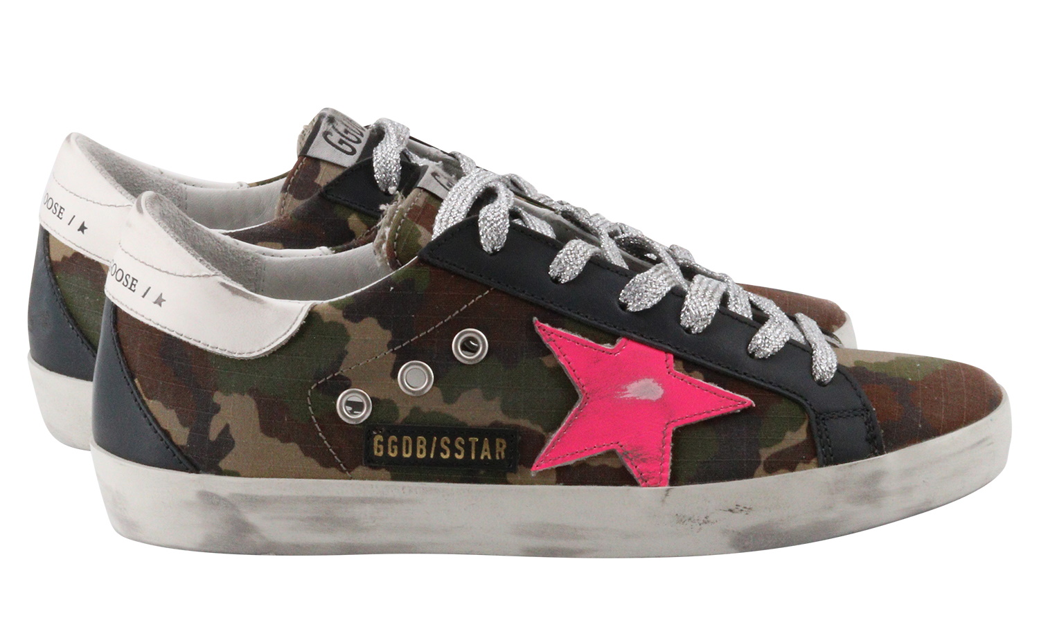 Golden Goose Superstar Camouflage Ripstop Upper Leather Star