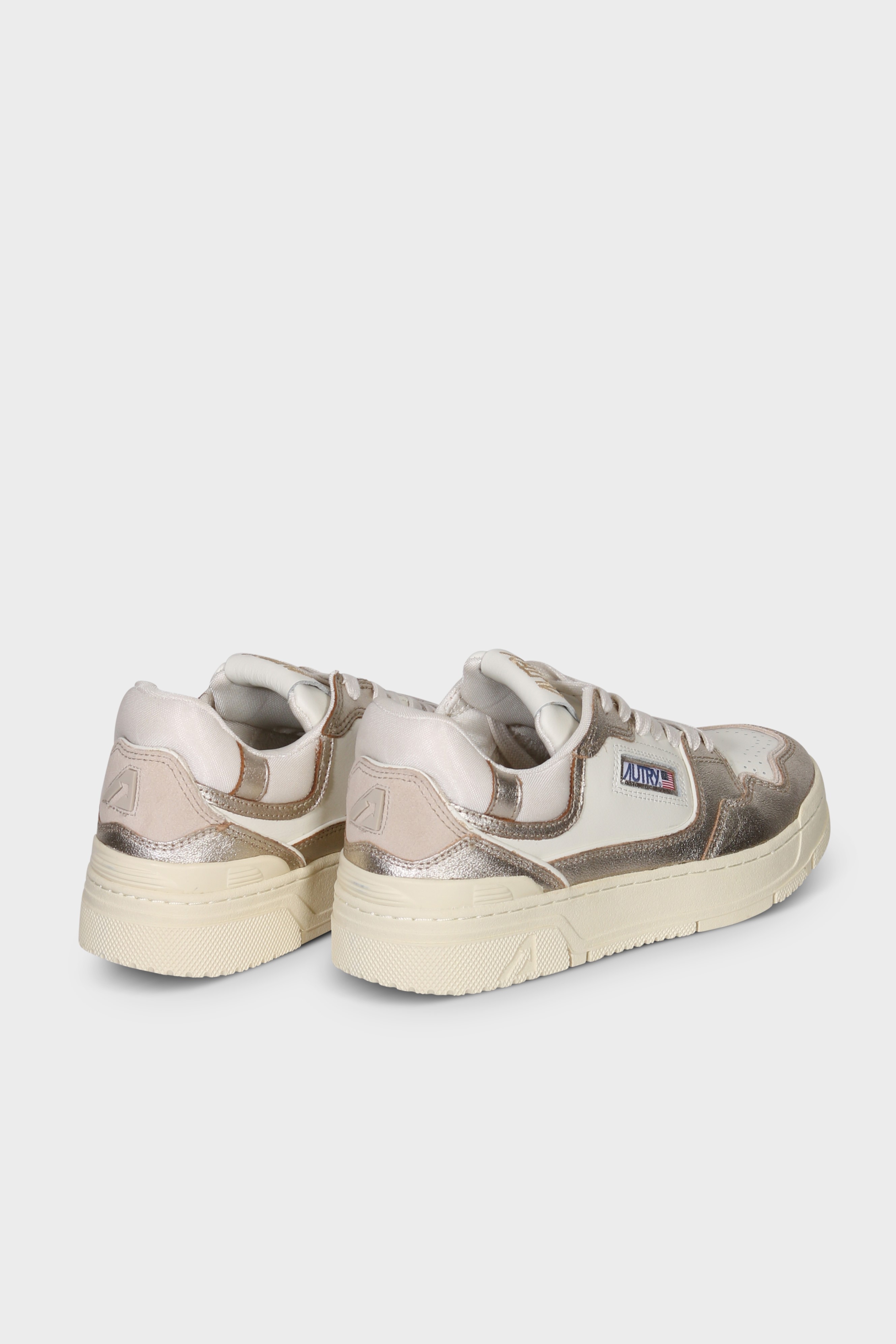AUTRY ACTION SHOES Clc Low Sneaker in White/Platinum 41