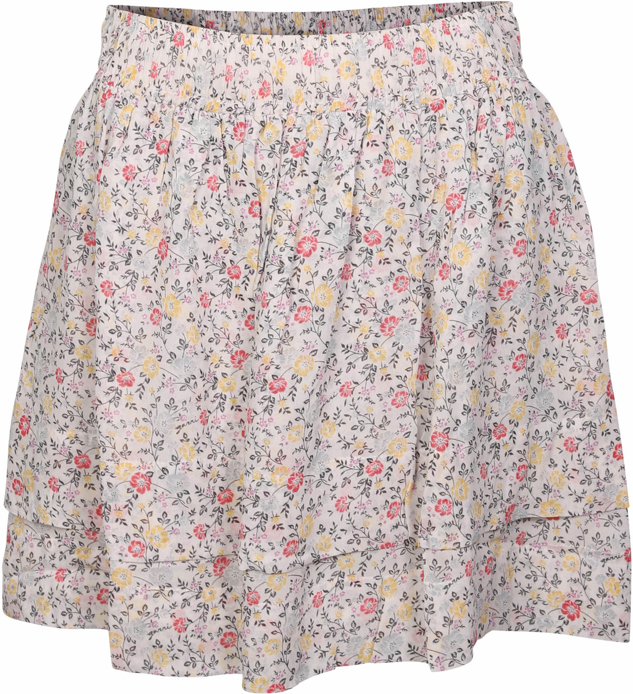 Ganni Viscose Skirt Light Flowerprint