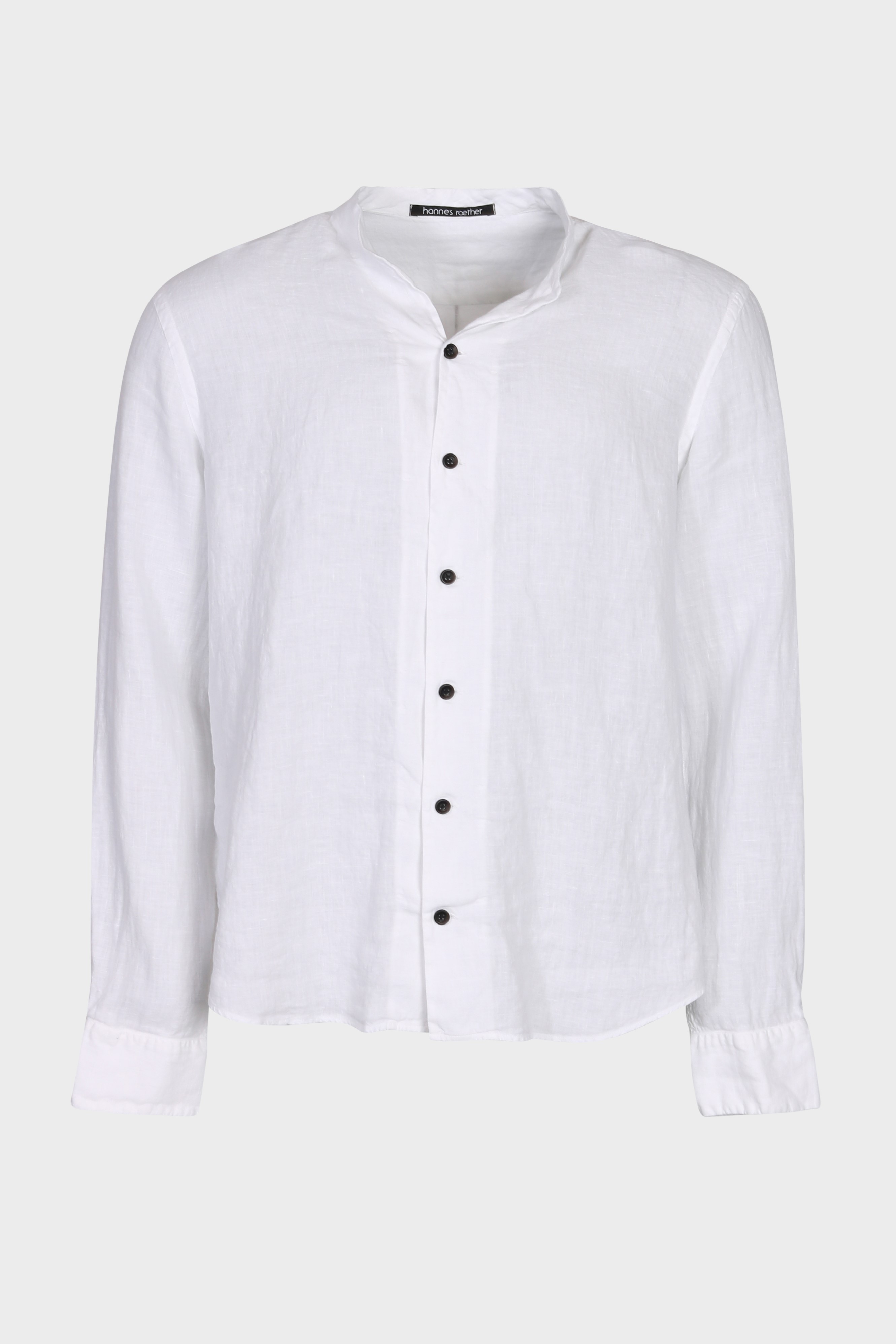 HANNES ROETHER Linen Shirt in White