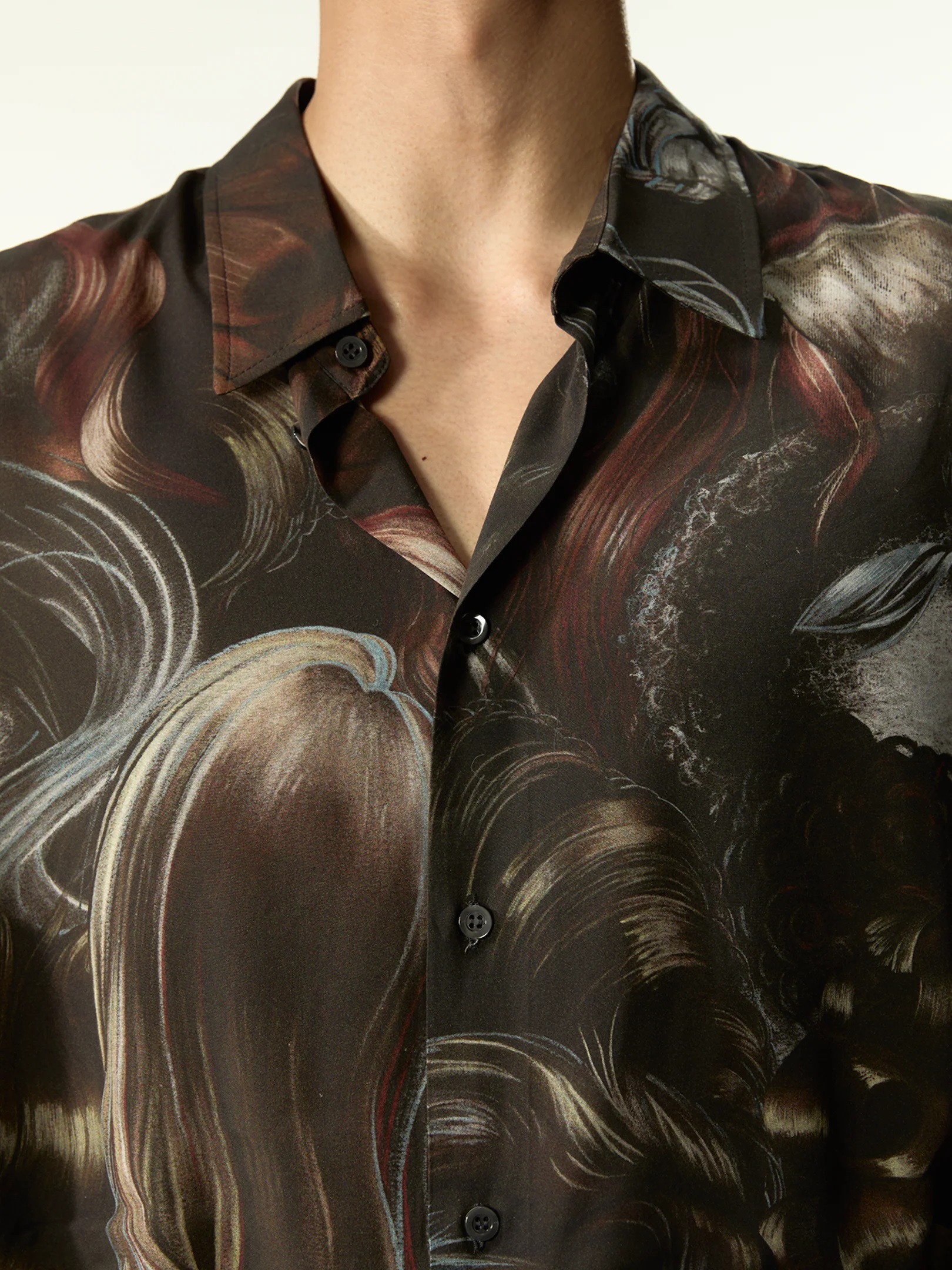 MAGLIANO Viscose Shirt in Brown Mix
