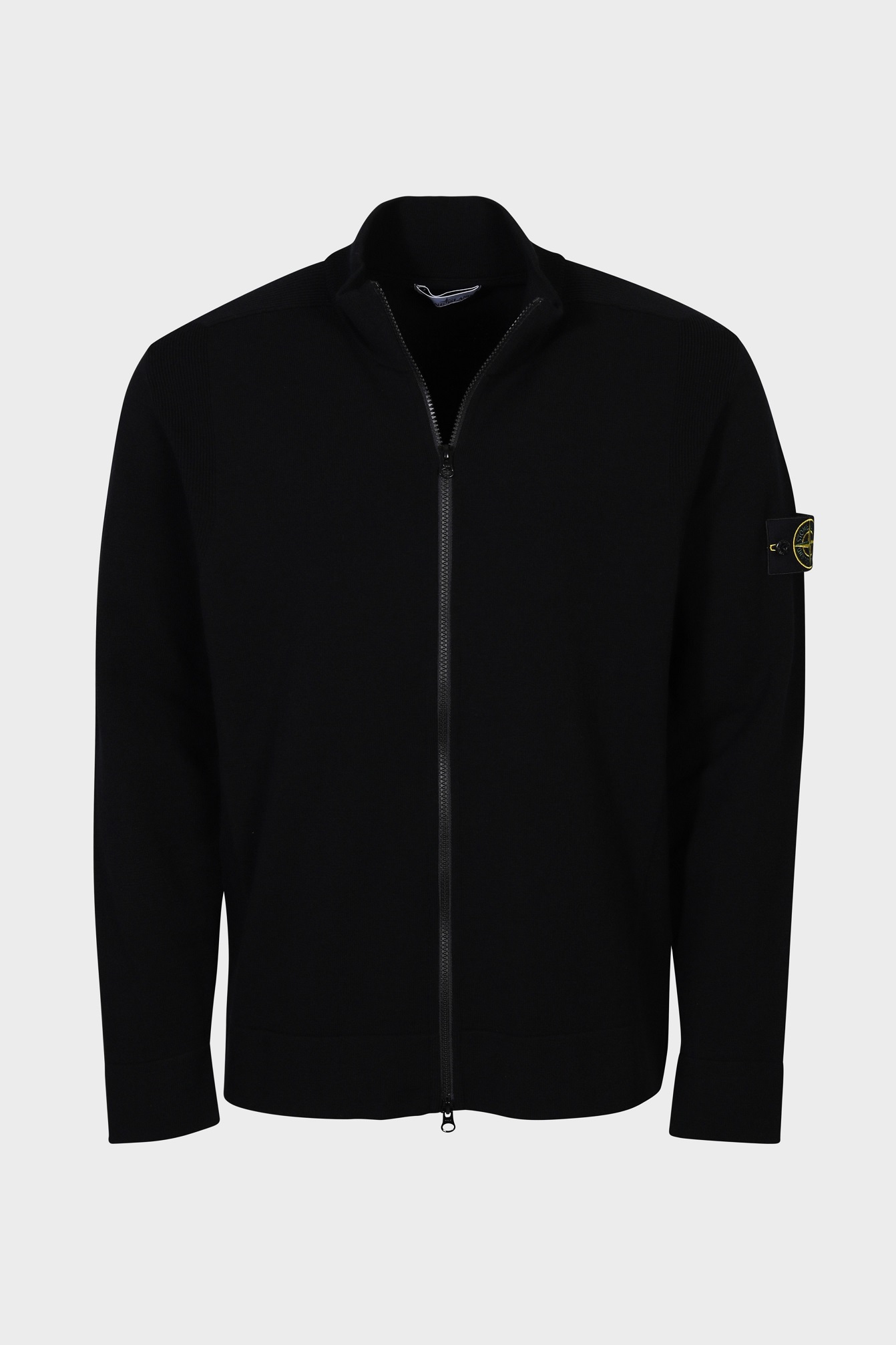 STONE ISLAND Knit Jacket in Black 3XL
