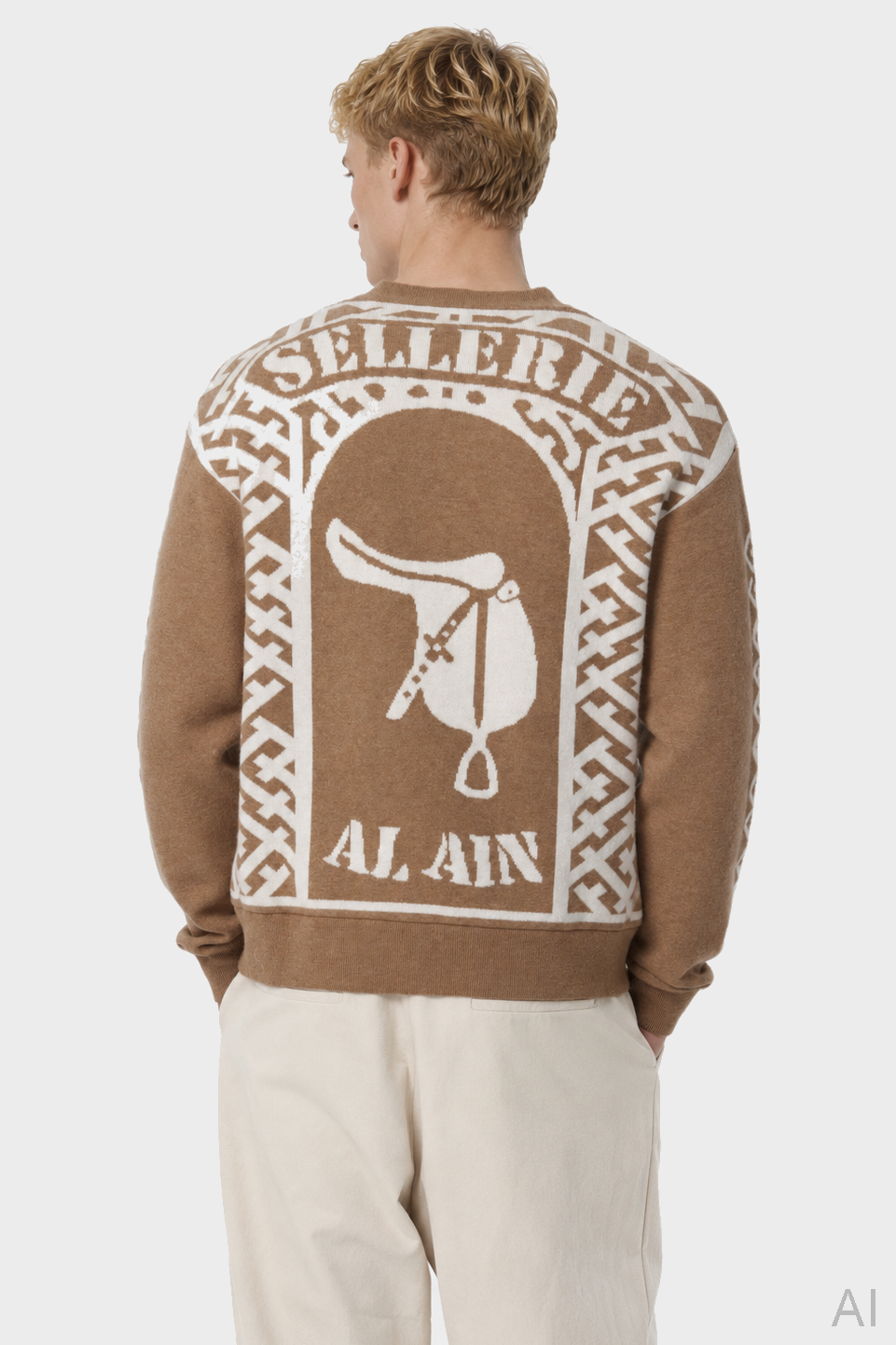 AL AIN Sellerie Knit Sweater in Camel XL