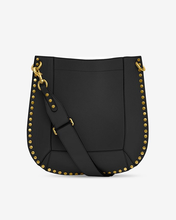 Isabel Marant Oskan Shoulder Bag Studs in Black