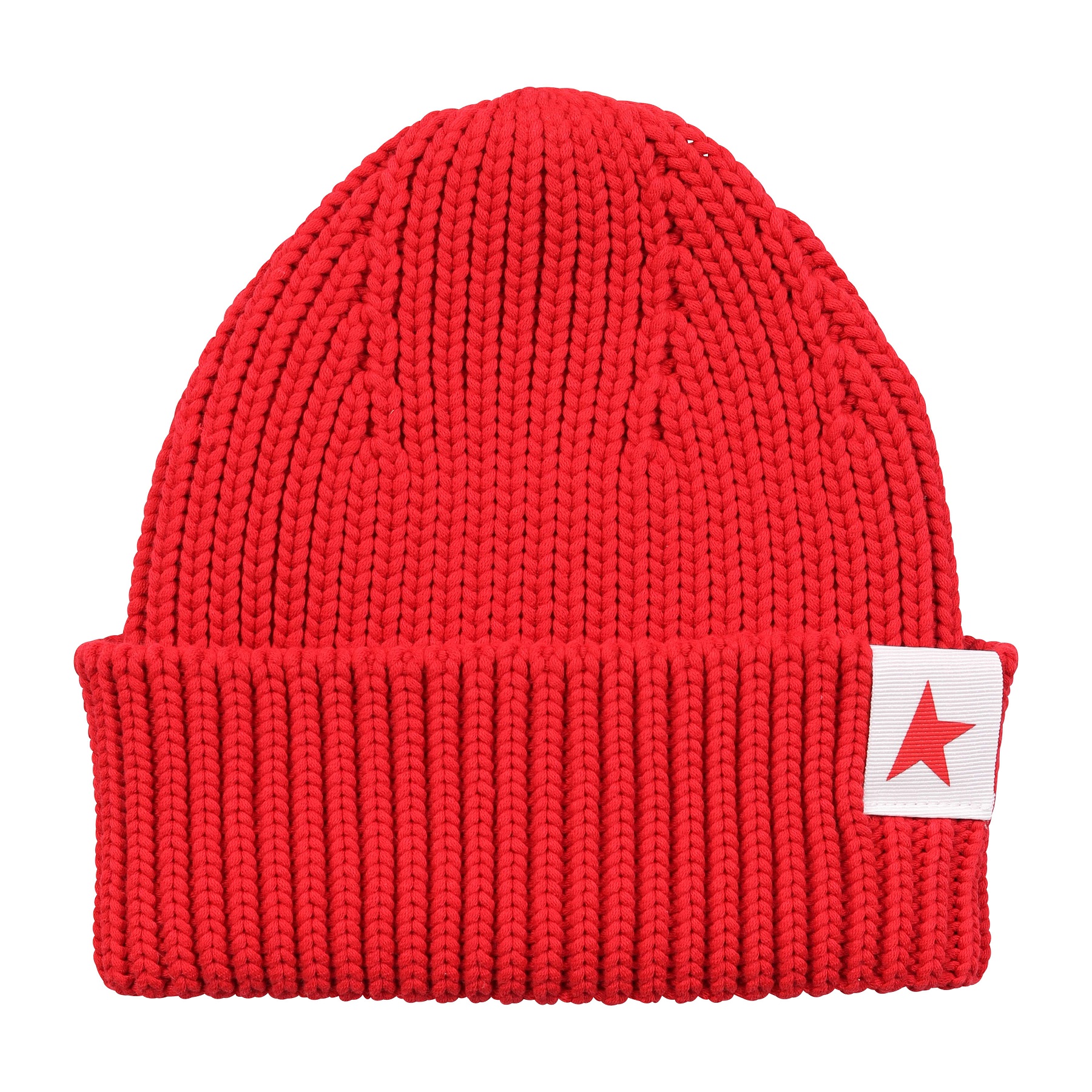 Golden Goose Beanie Damian High Turn in Red
