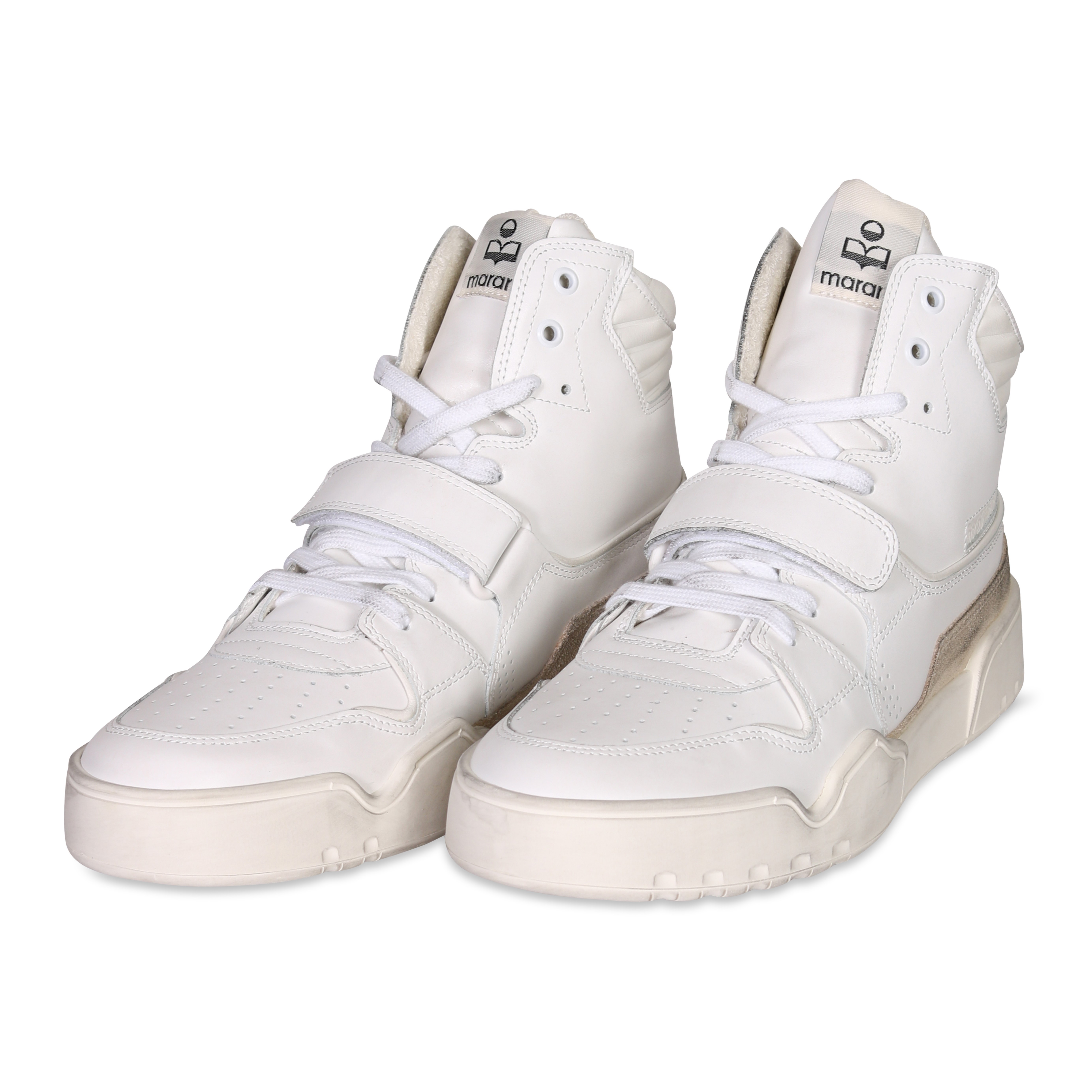 Isabel Marant Alseeh High Top Sneaker in White 42