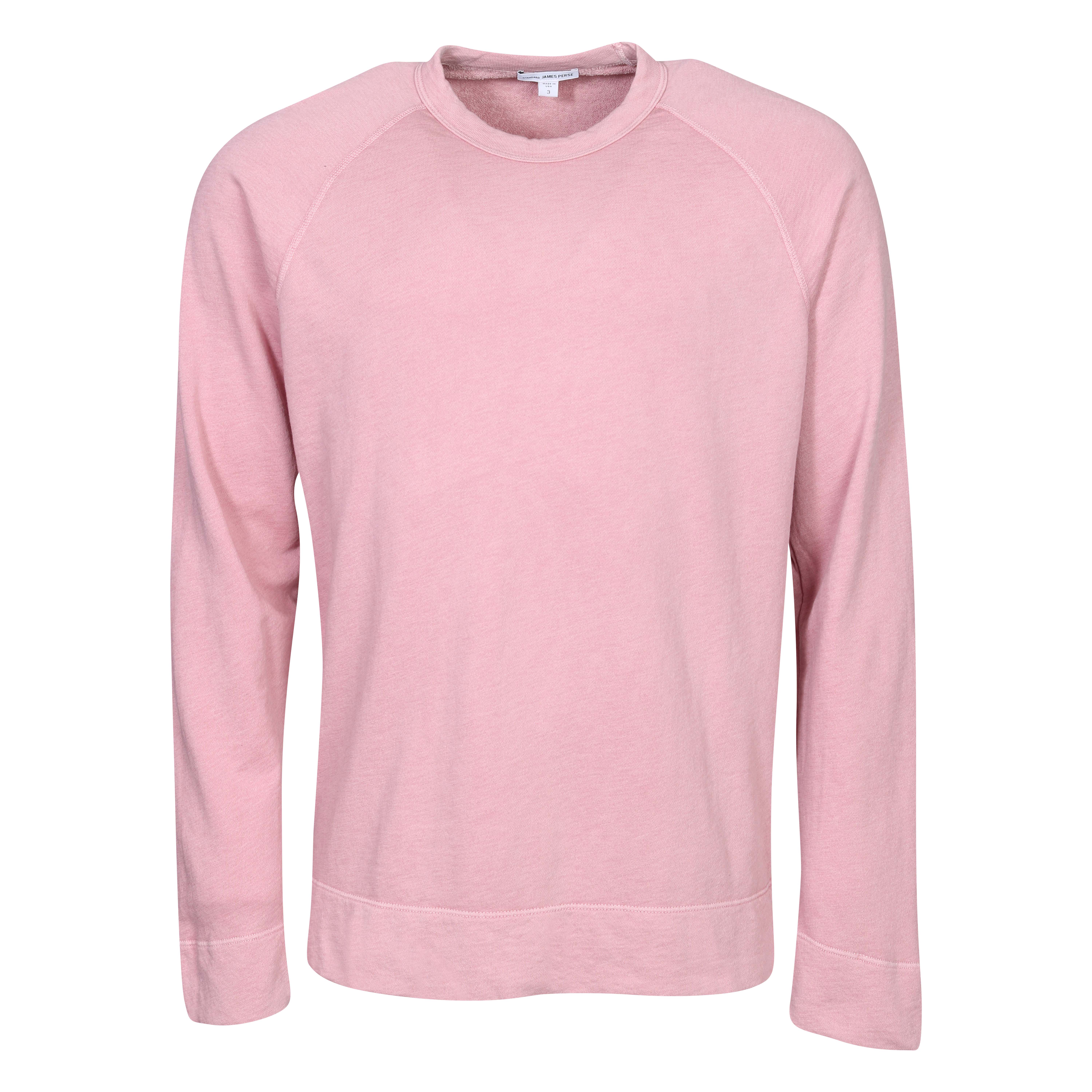 James Perse Vintage Cotton Raglan Sweater in Antique Rose 3/L