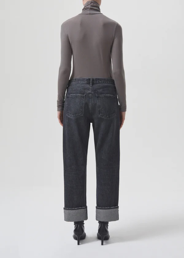AGOLDE Fran Jeans Black Washed