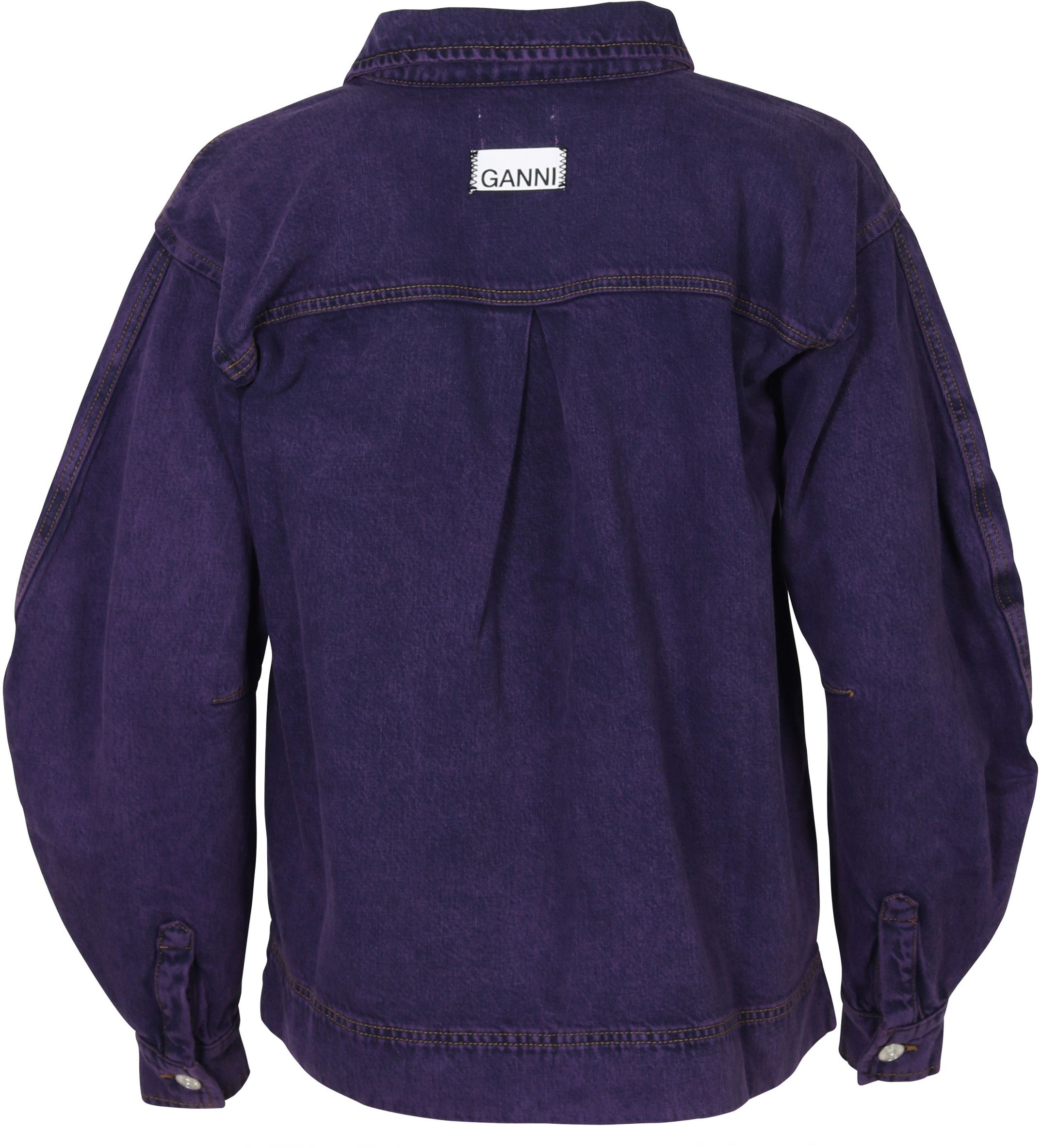 Ganni Denim Jacket Lavender