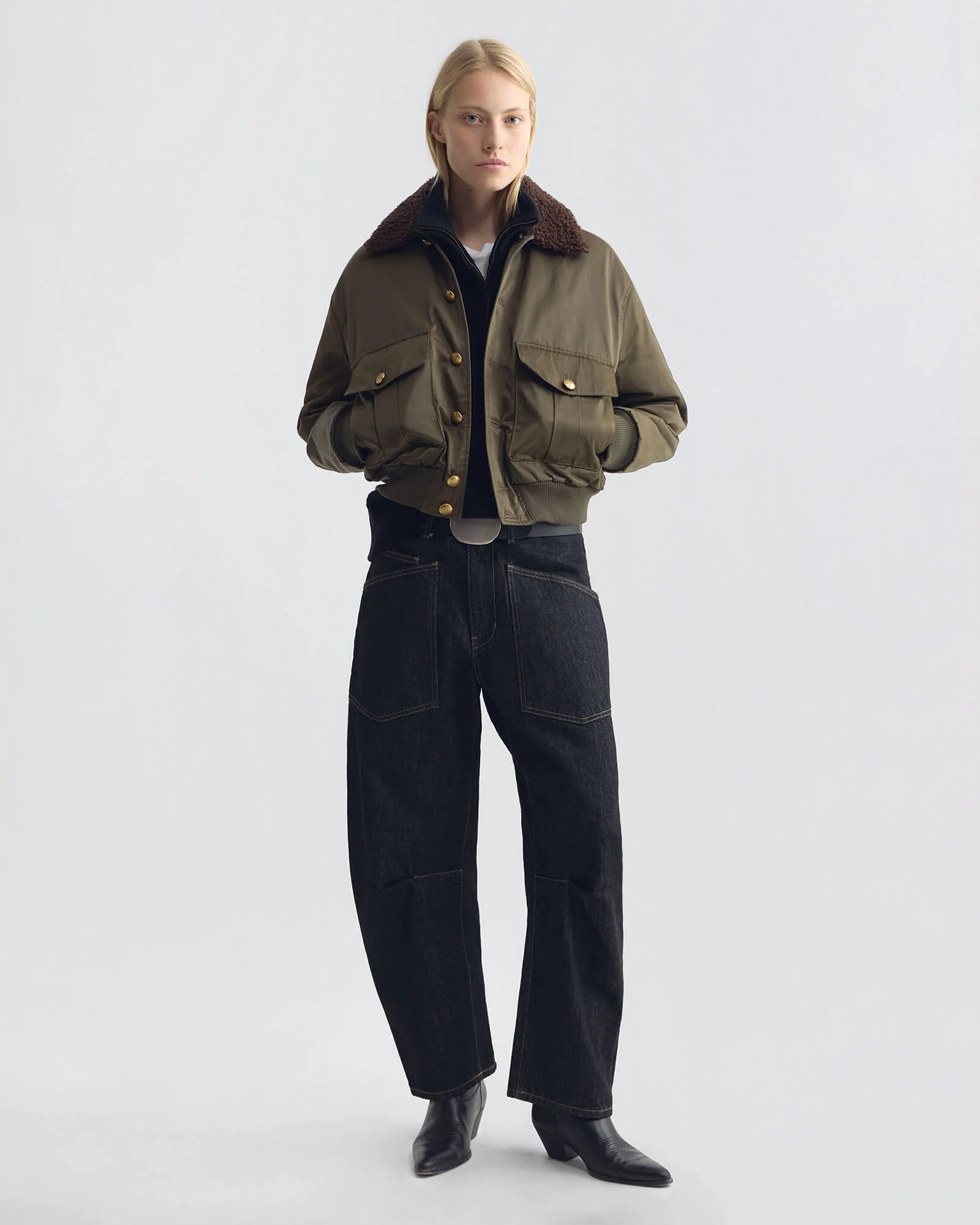 NILI LOTAN Shon Jeans in Resin Rinse