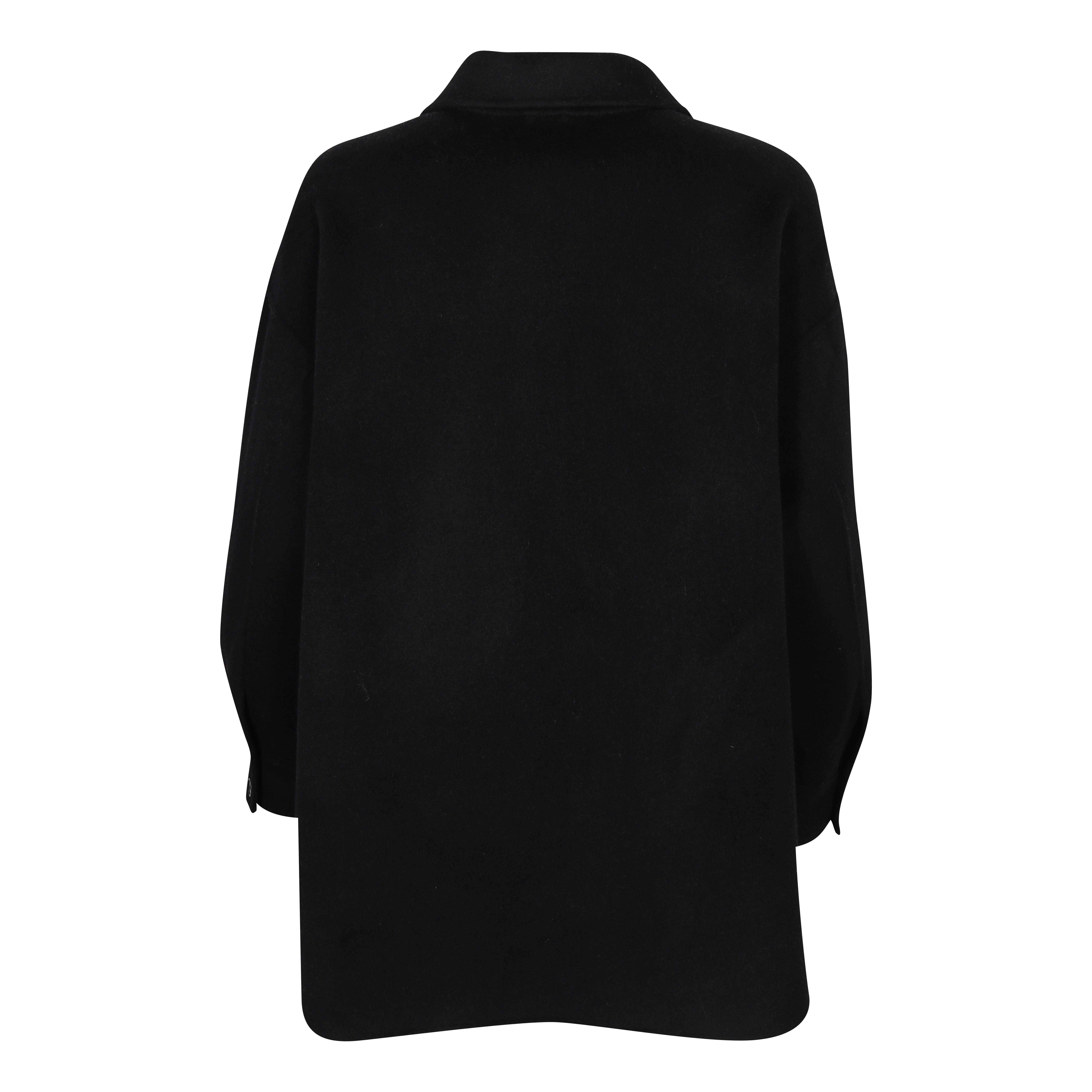 Flona Wool/Cashmere Overshirt in Black M