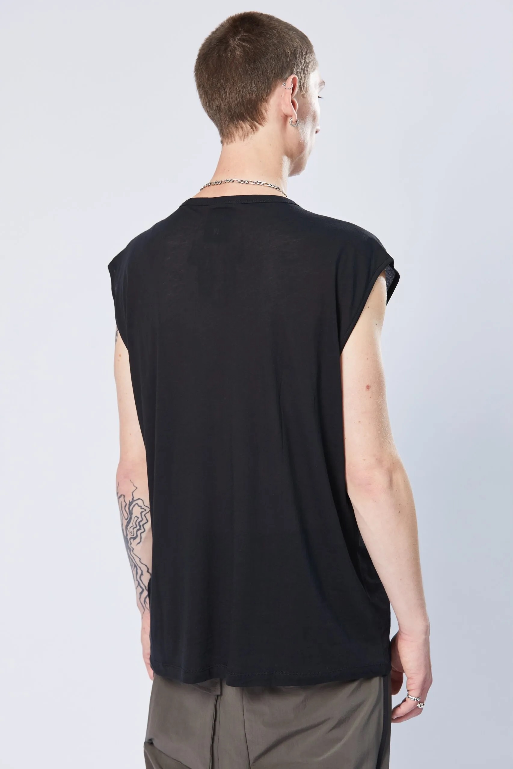 THOM KROM Muscle Shirt in Black L