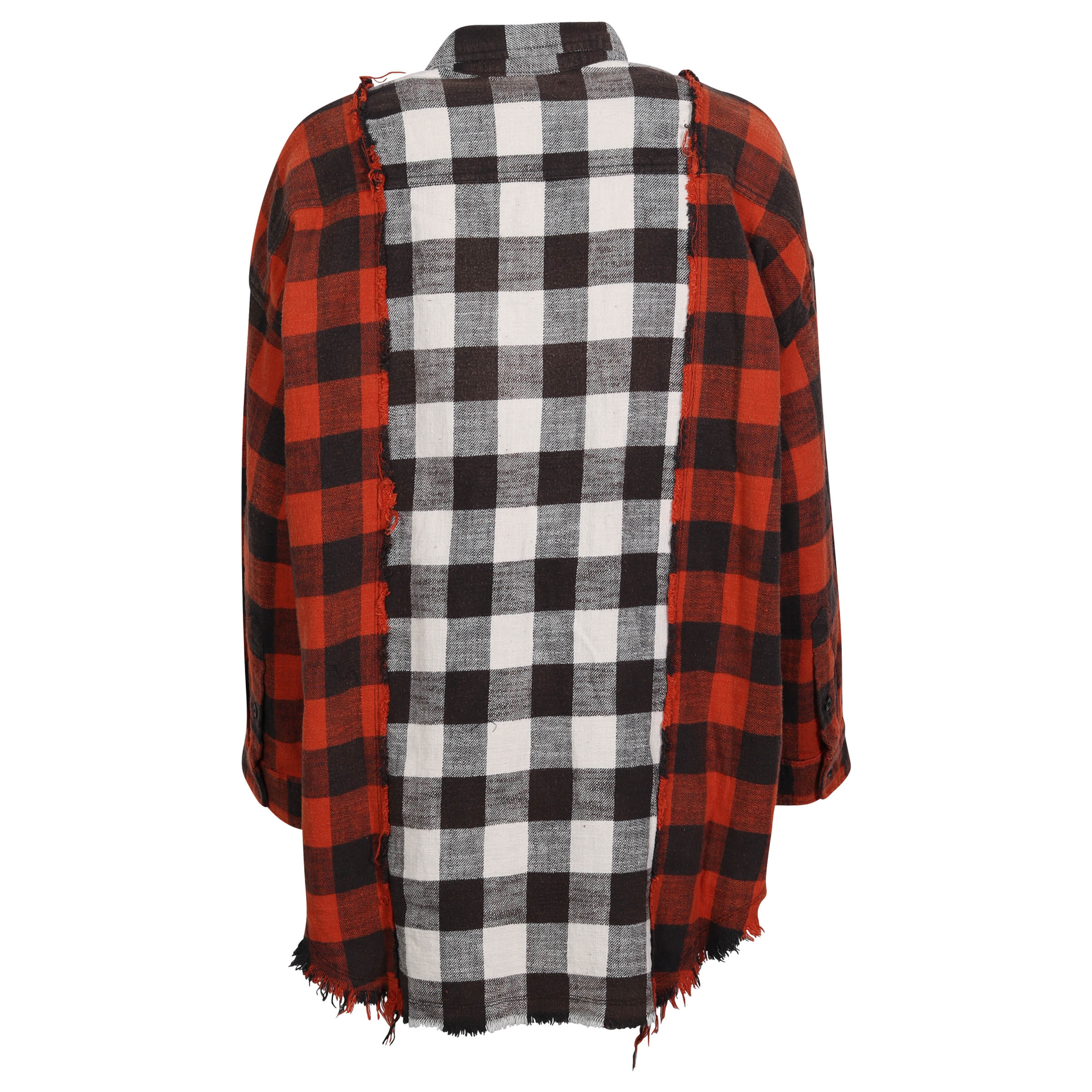 R13 Multi Plaid Shirt M