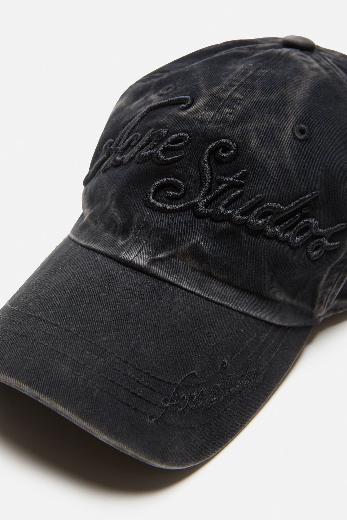 ACNE STUDIOS Logo Cap in Black