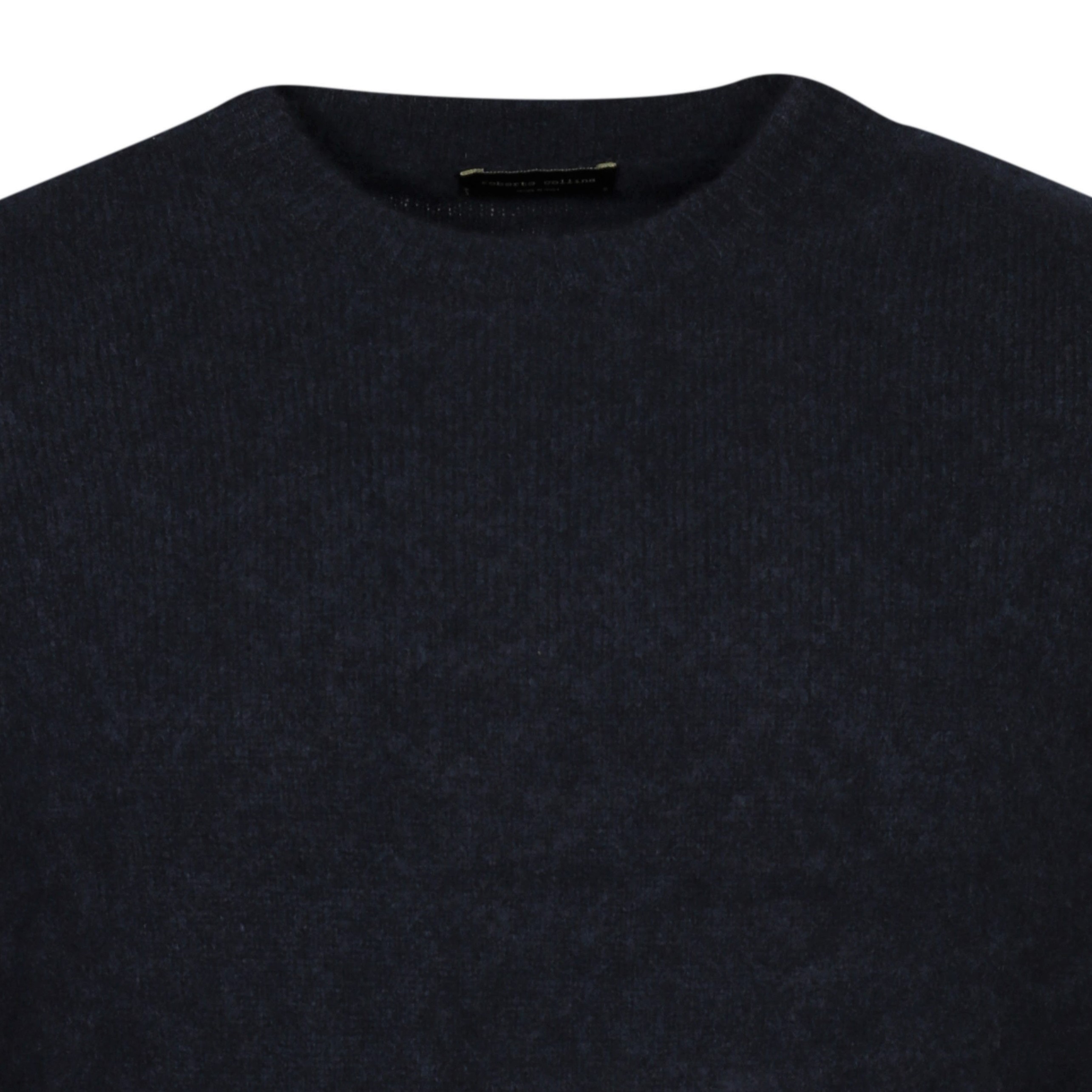 ROBERTO COLLINA Fluffy Cashmere Pullover in Navy 48