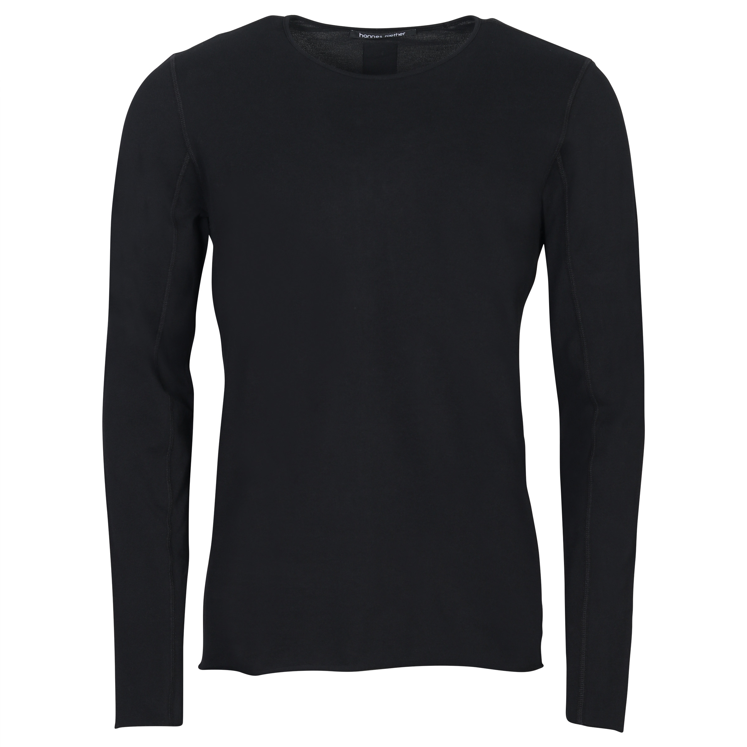 Hannes Roether Longsleeve Fine Pique Black