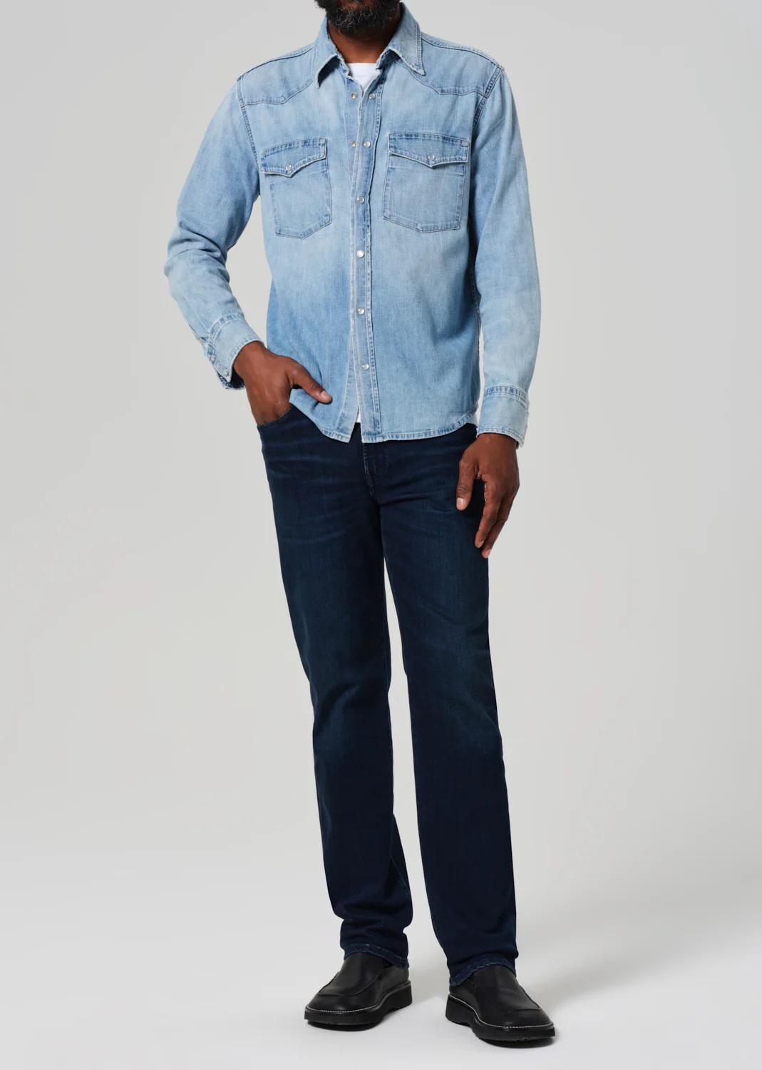 CITIZENS OF HUMANITY Jeans Elijah in Blue Wing