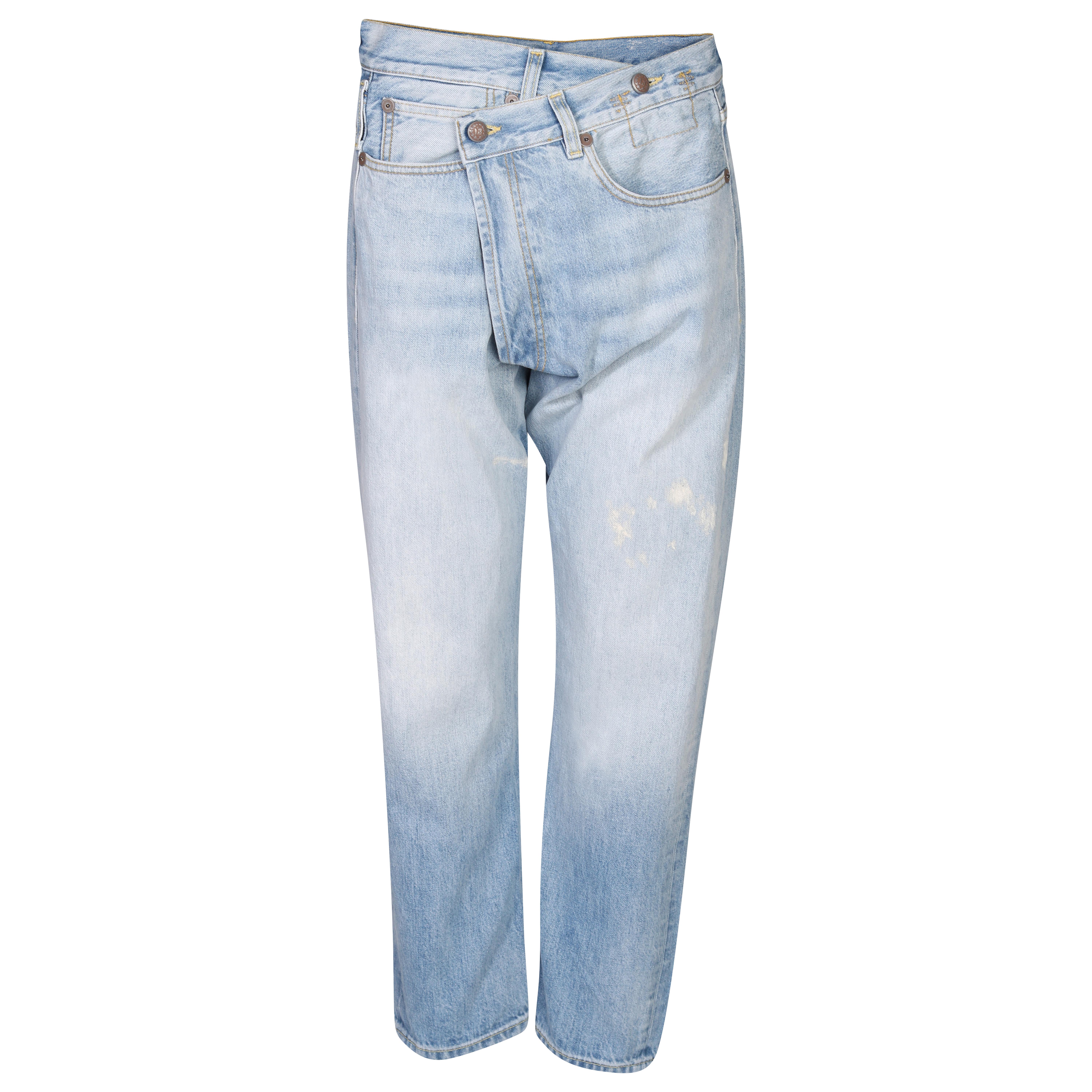 R13 Cross Over Jeans in Stevie Blue 25
