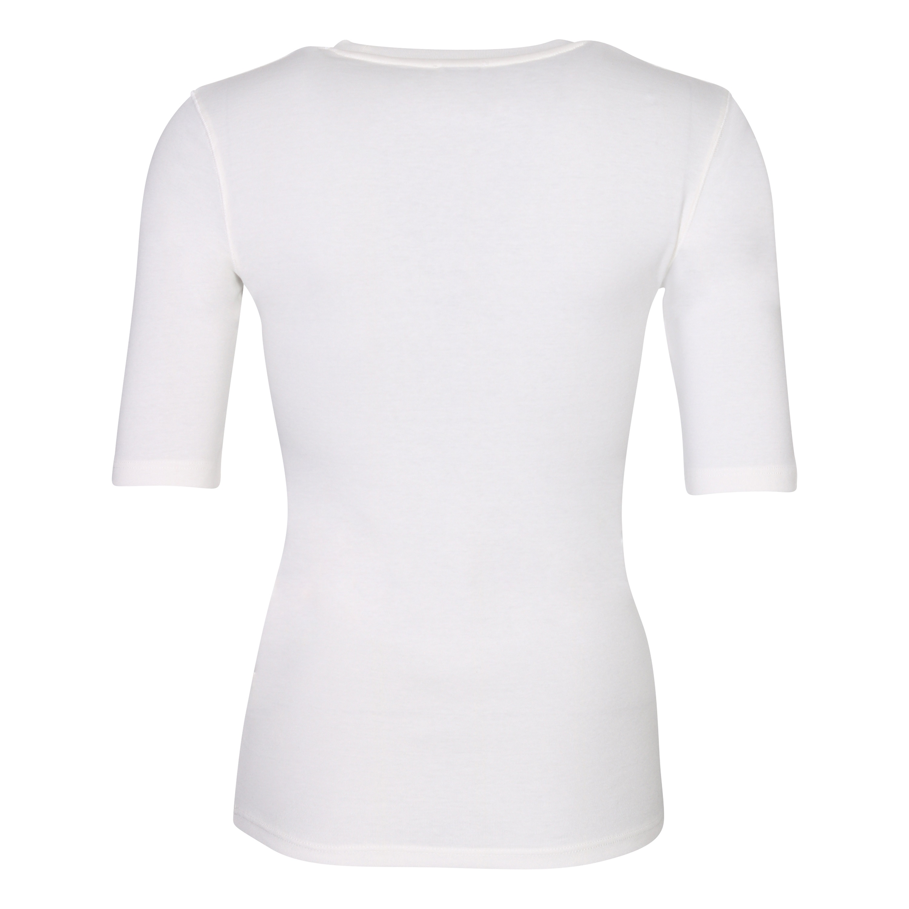 Closed Shortsleeve T-Shirt in Ivory