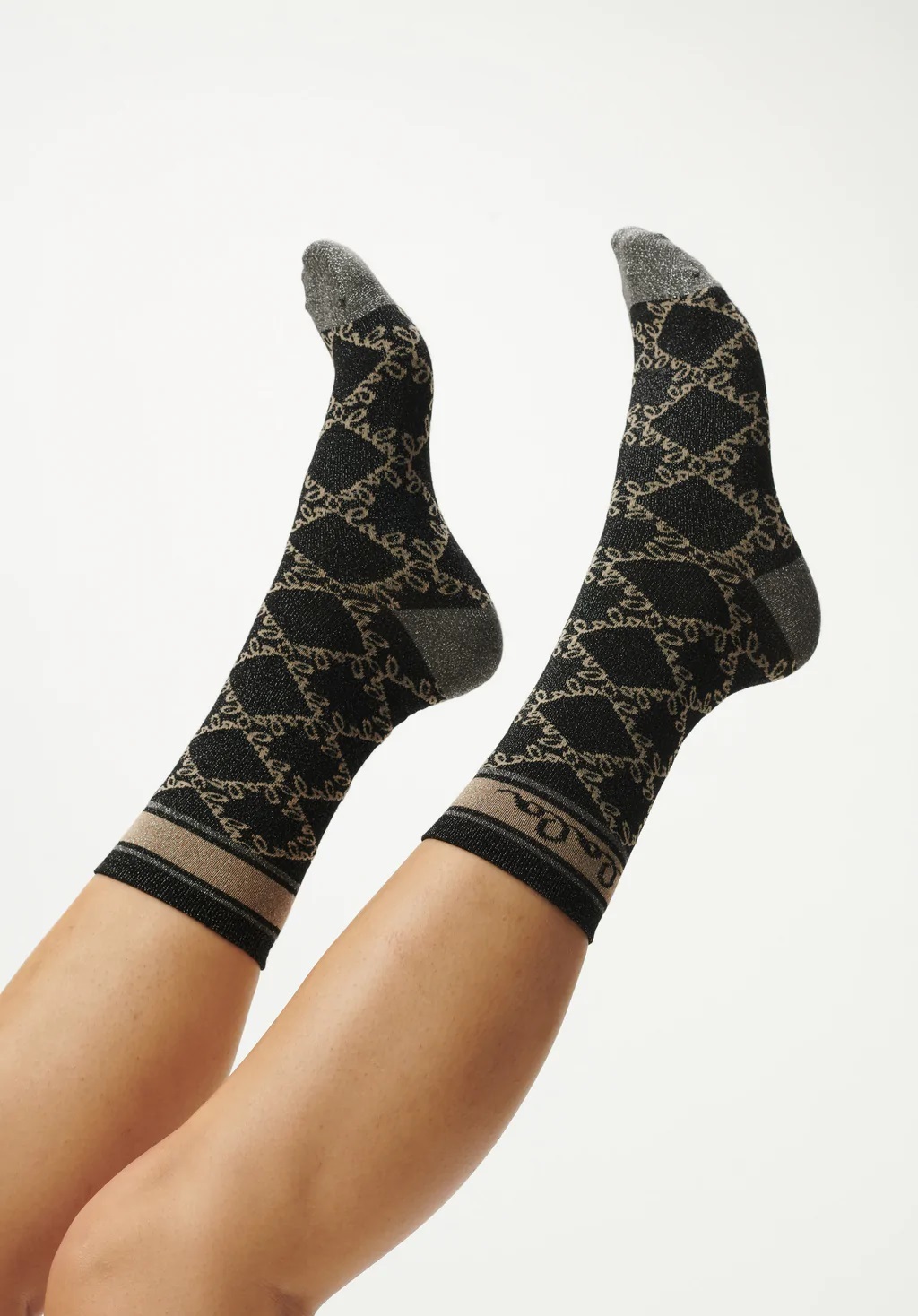 Lala Berlin Socks Aske in Gold Lalagram 40-42