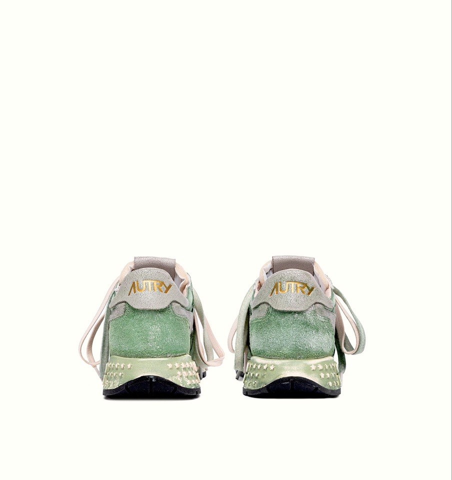 AUTRY ACTION SHOES Reelwind Super Vintage Low Sneaker in Sage 41