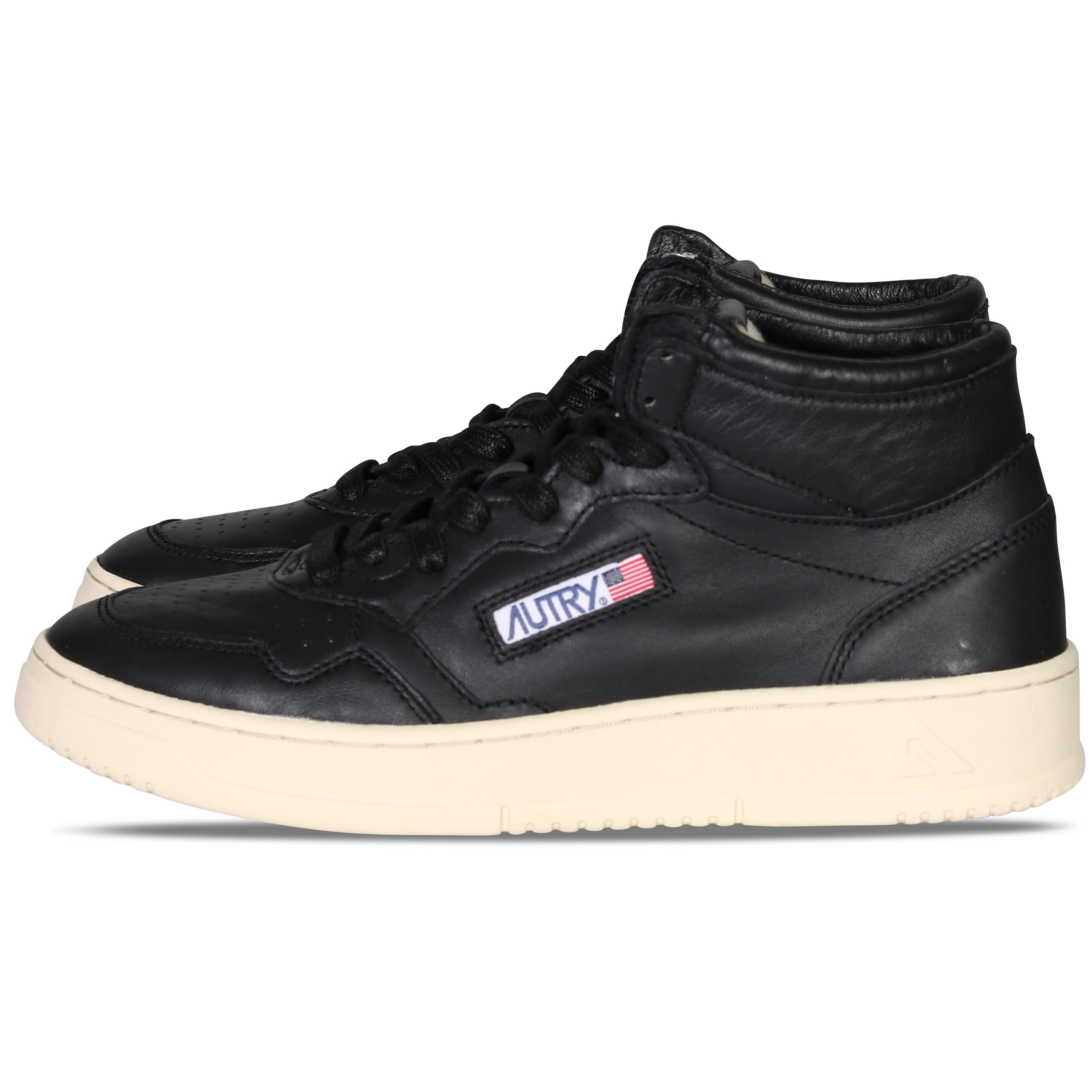 Autry Action Shoes Mid Sneaker Goat in Black 37