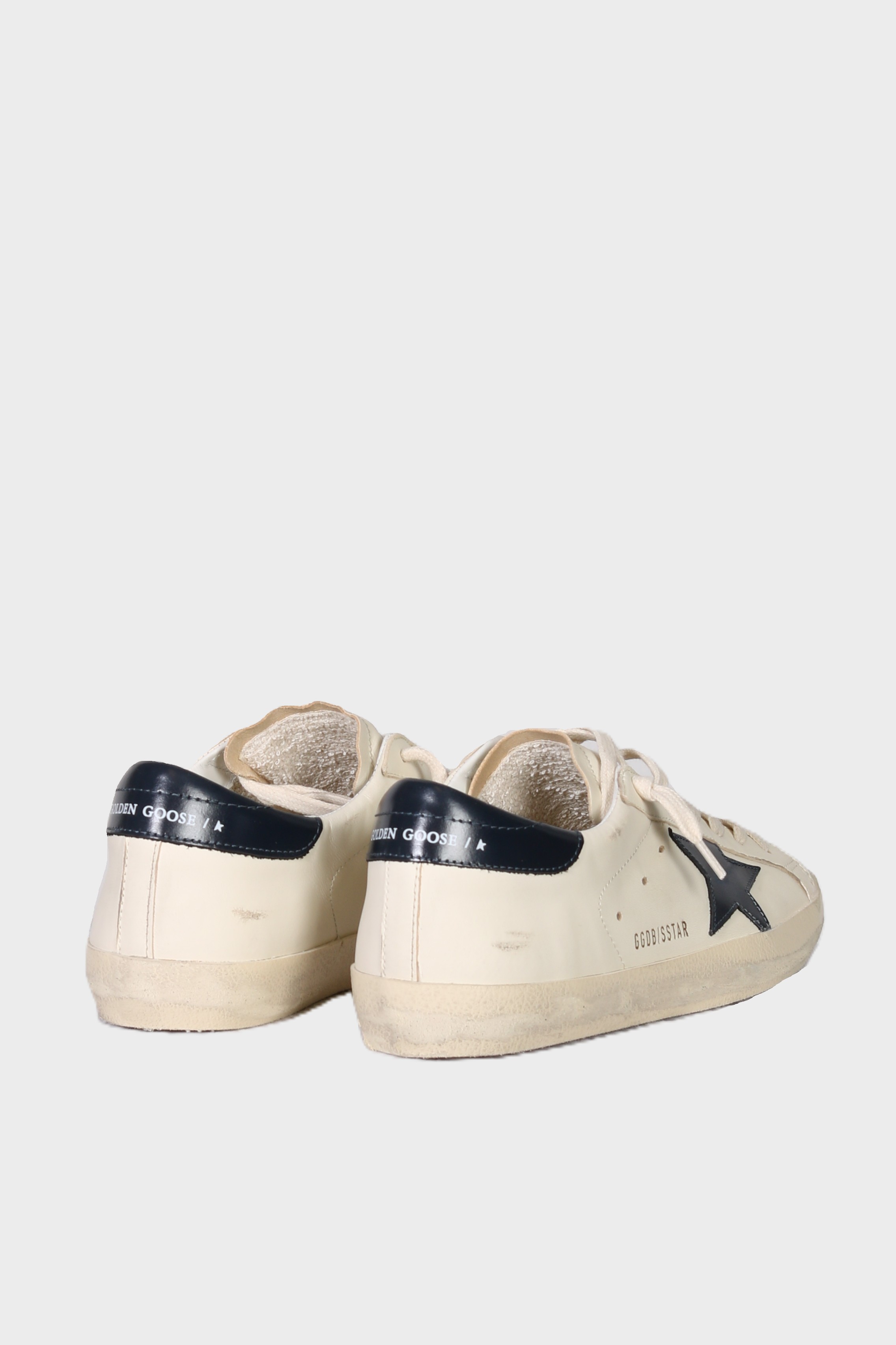 GOLDEN GOOSE Super Star in Beige/Nightblue