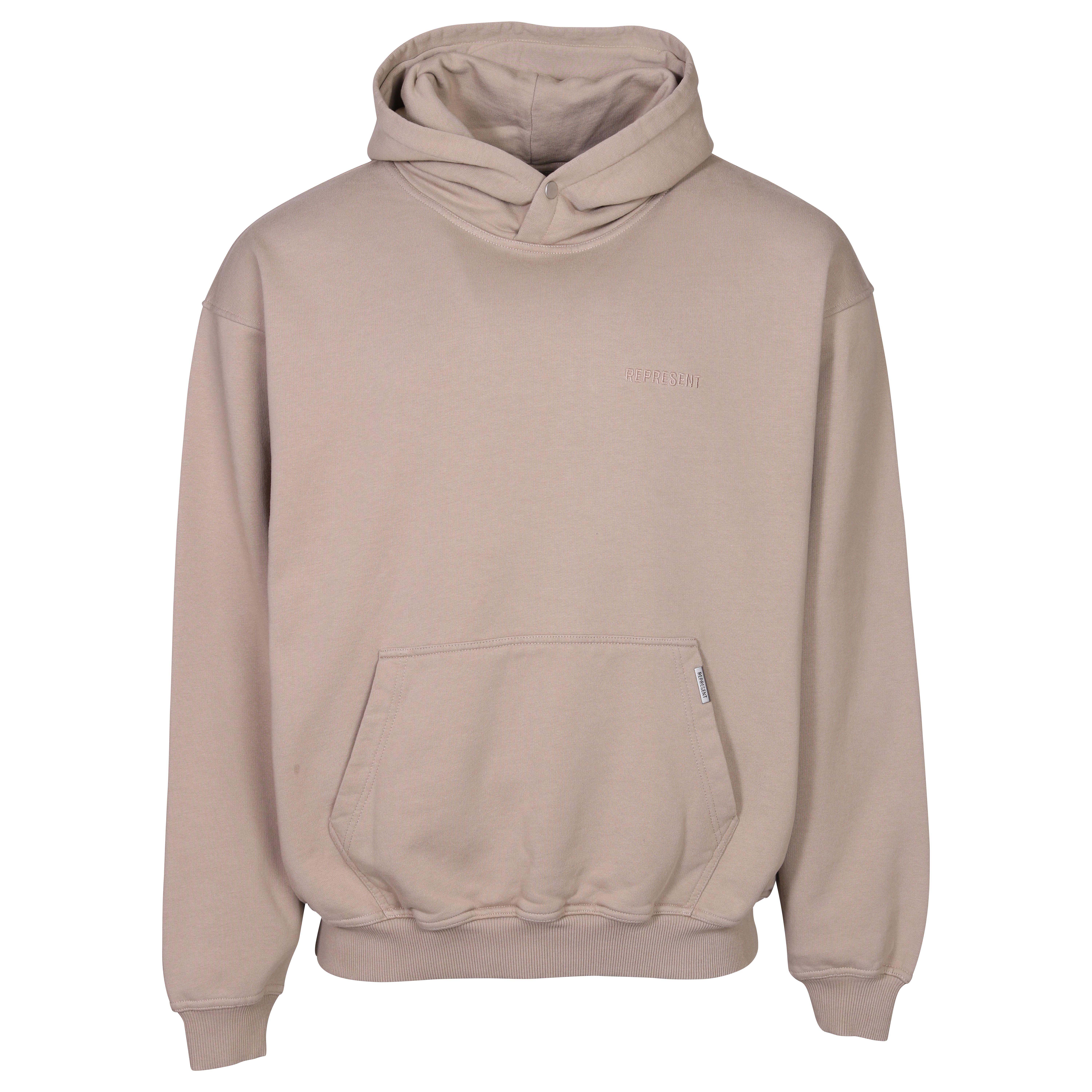 Represent Blank Hoodie in Taupe