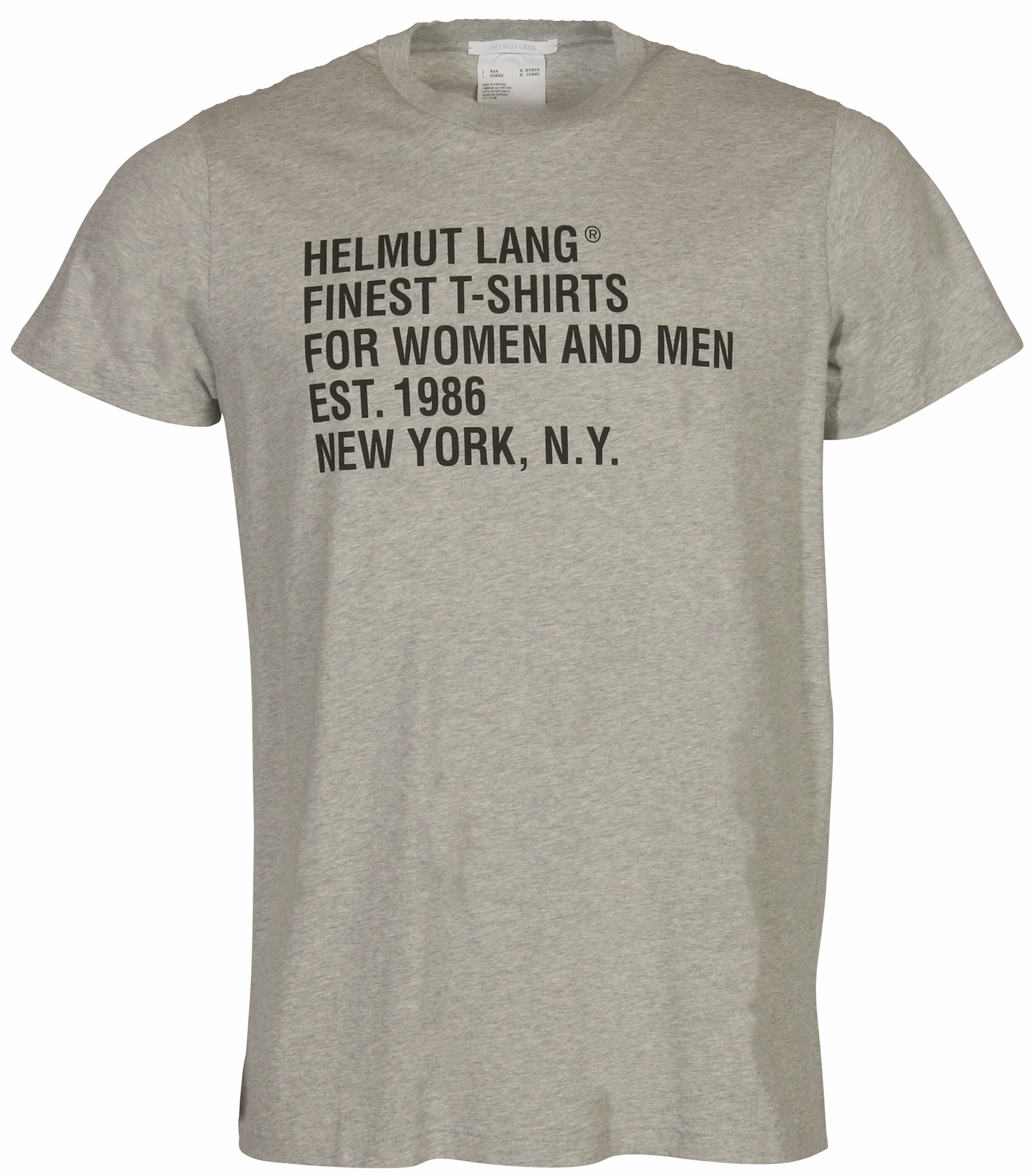 Helmut Lang T-Shirt Heathergrey Printed
