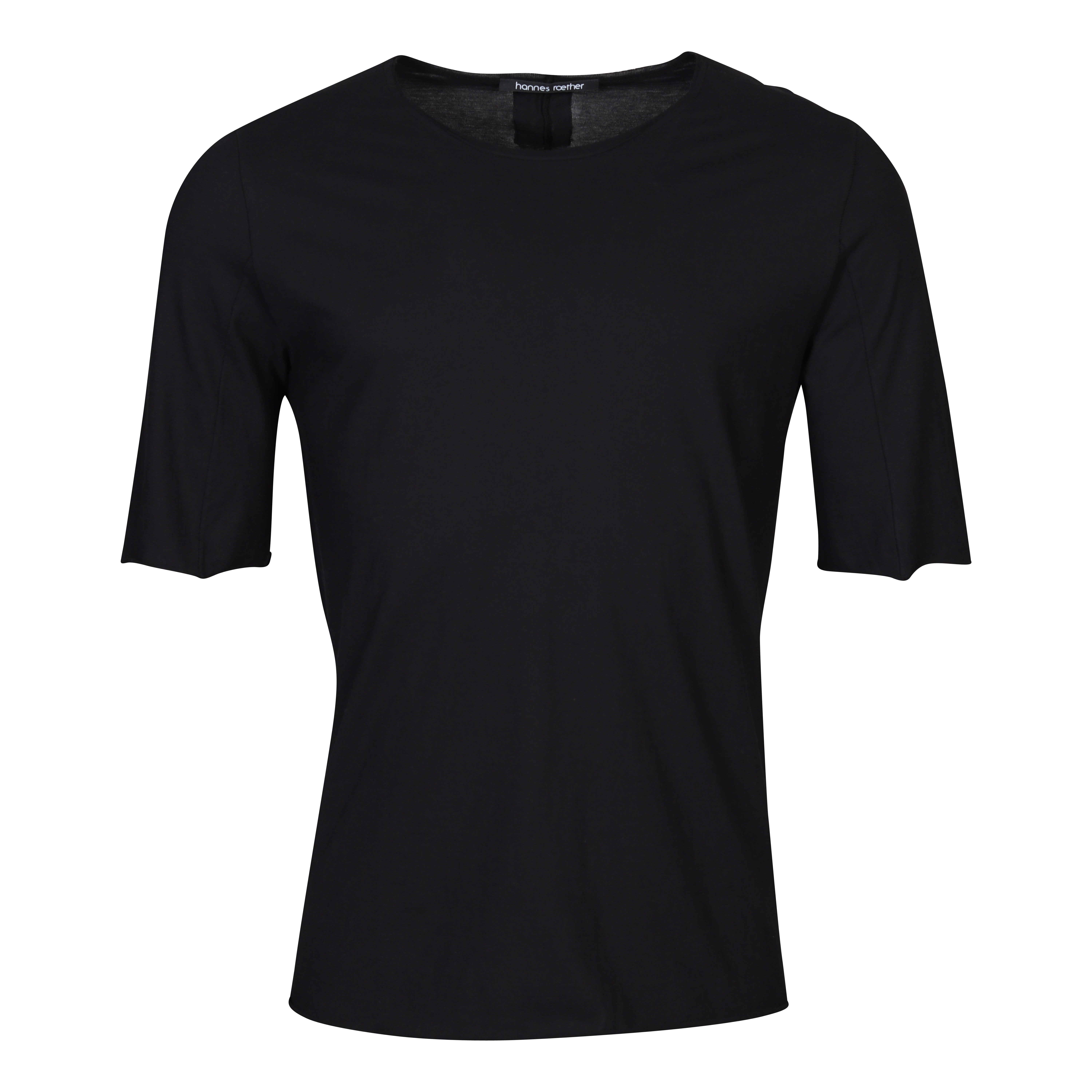 Hannes Roether Crewneck T-Shirt in Black 2XL