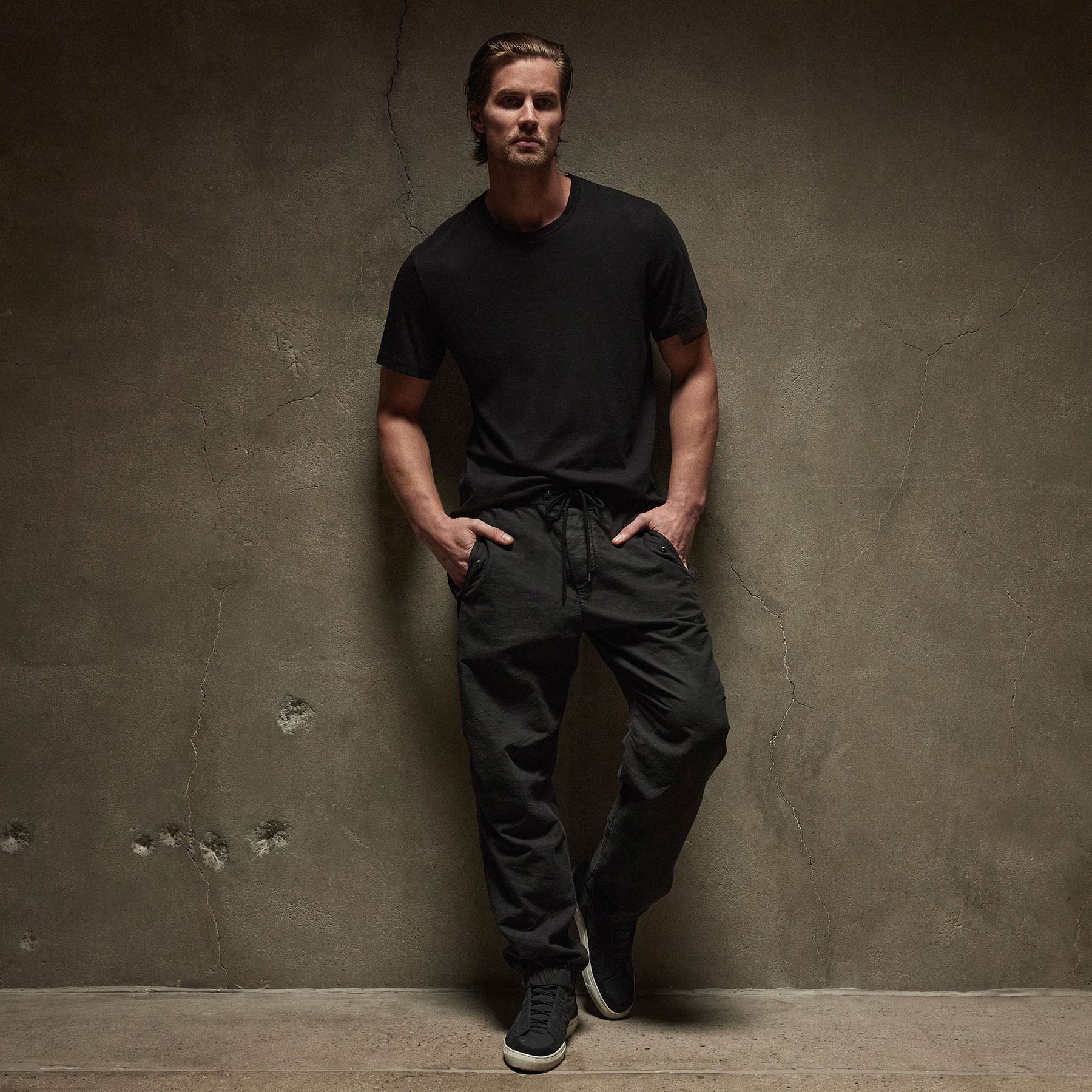 James Perse T-Shirt Crewneck Black