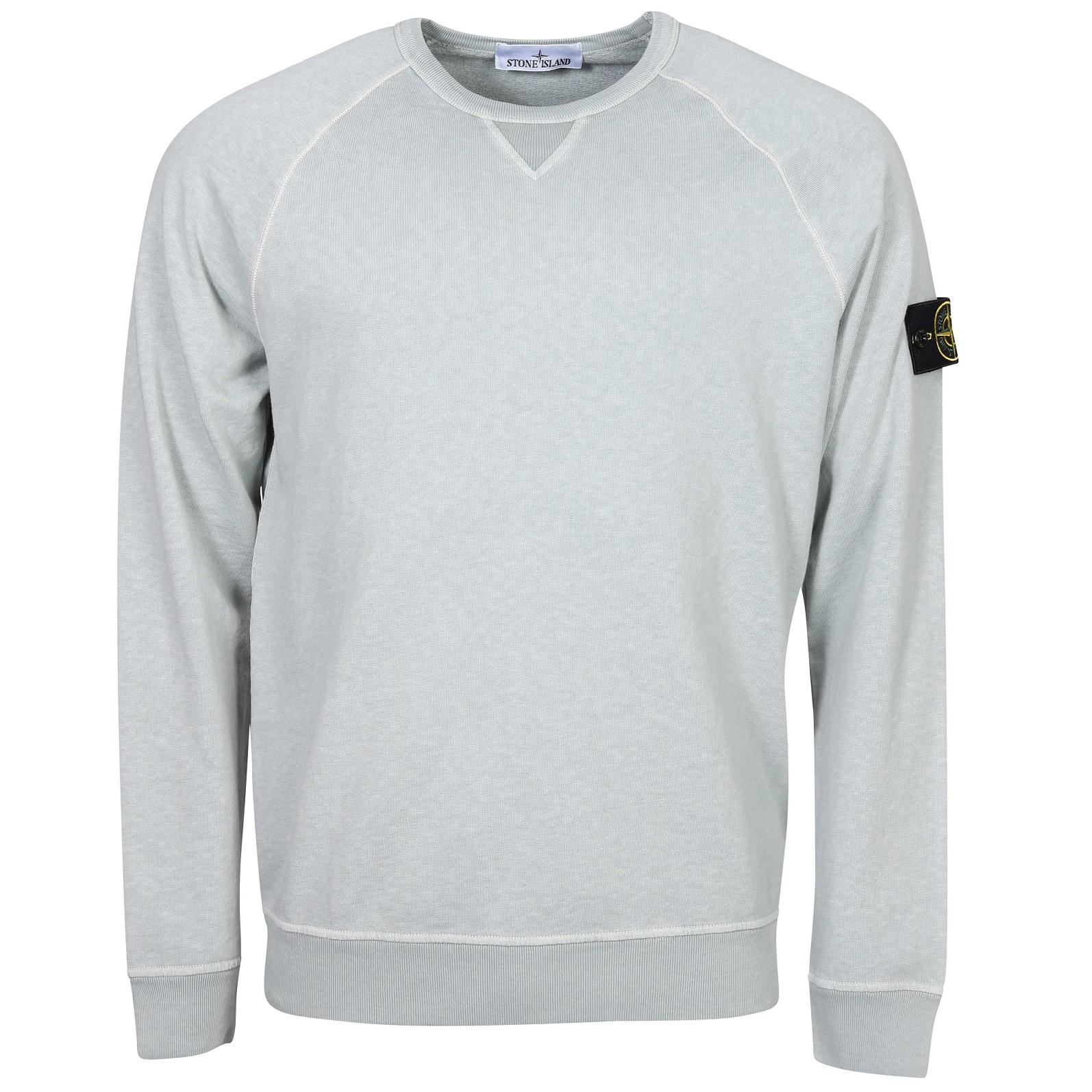 STONE ISLAND Light Sweatshirt in Washed Sky Blue L