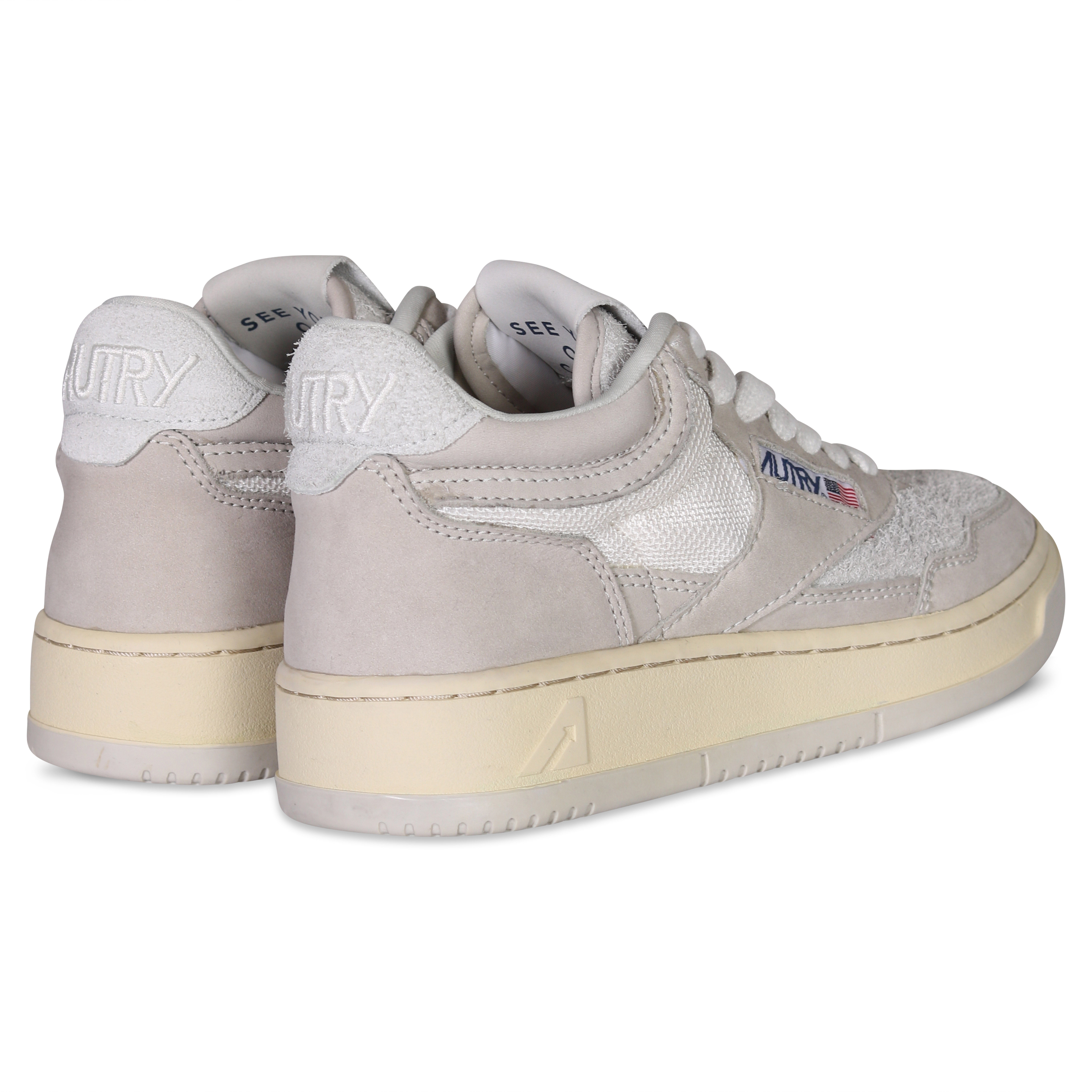 Autry Action Shoes Mid Open White/Grey 43