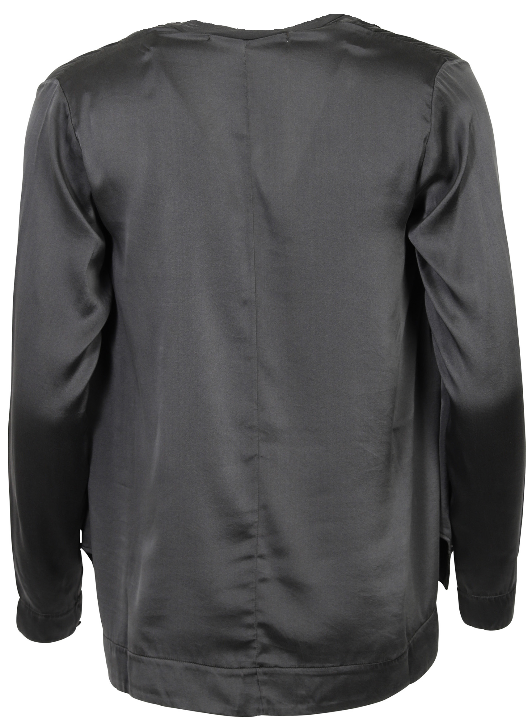 Transit Par Such Silk Blouse Anthracite