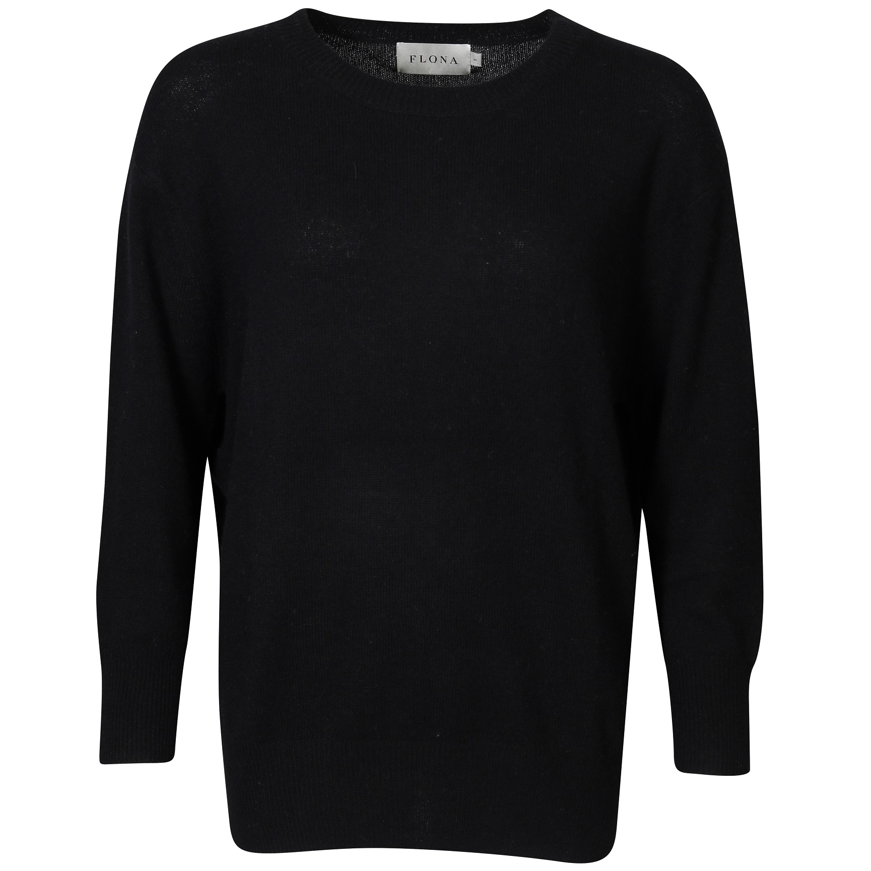 FLONA Cashmere Pullover in Black