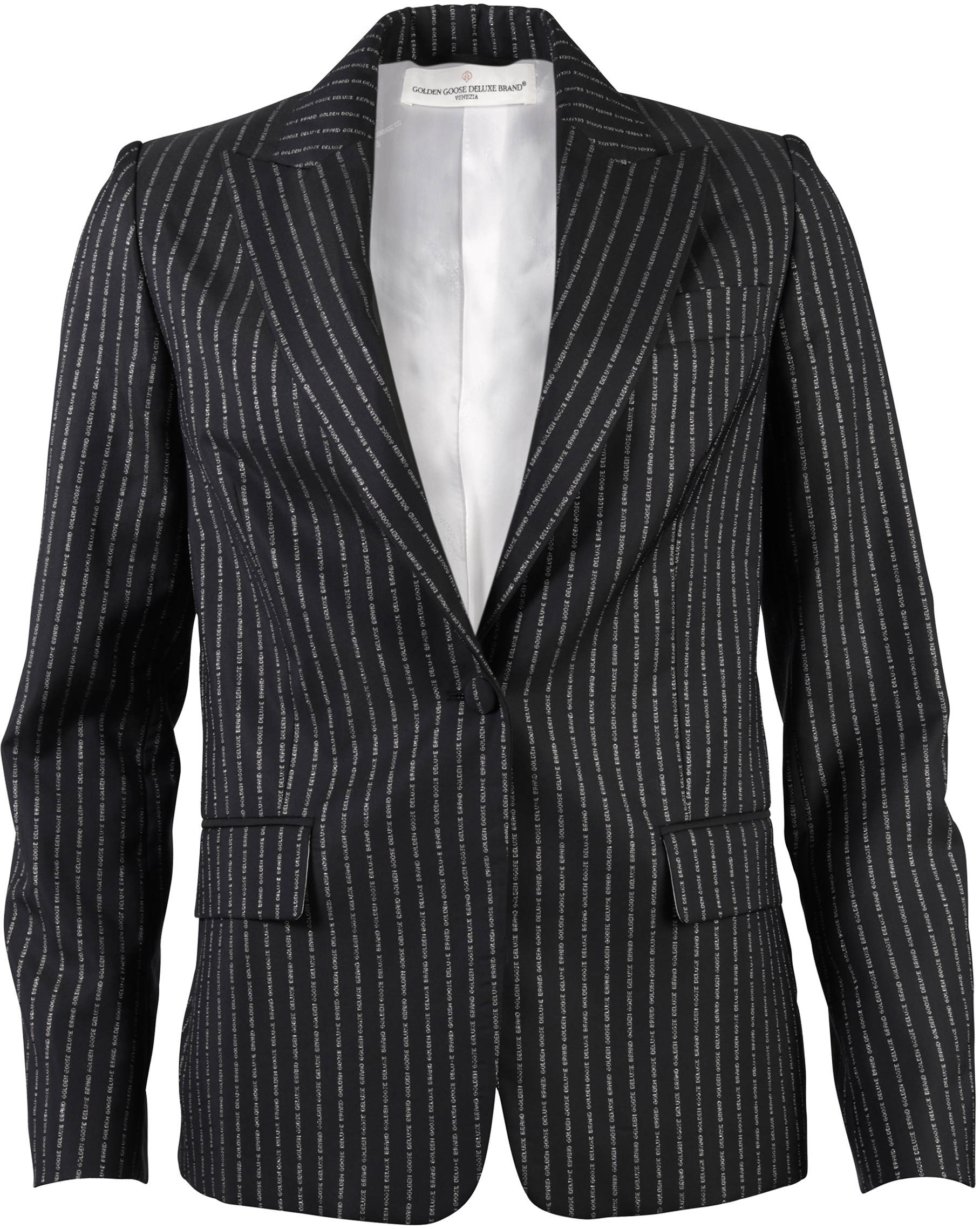 Golden Goose Blazer Streifen schwarz