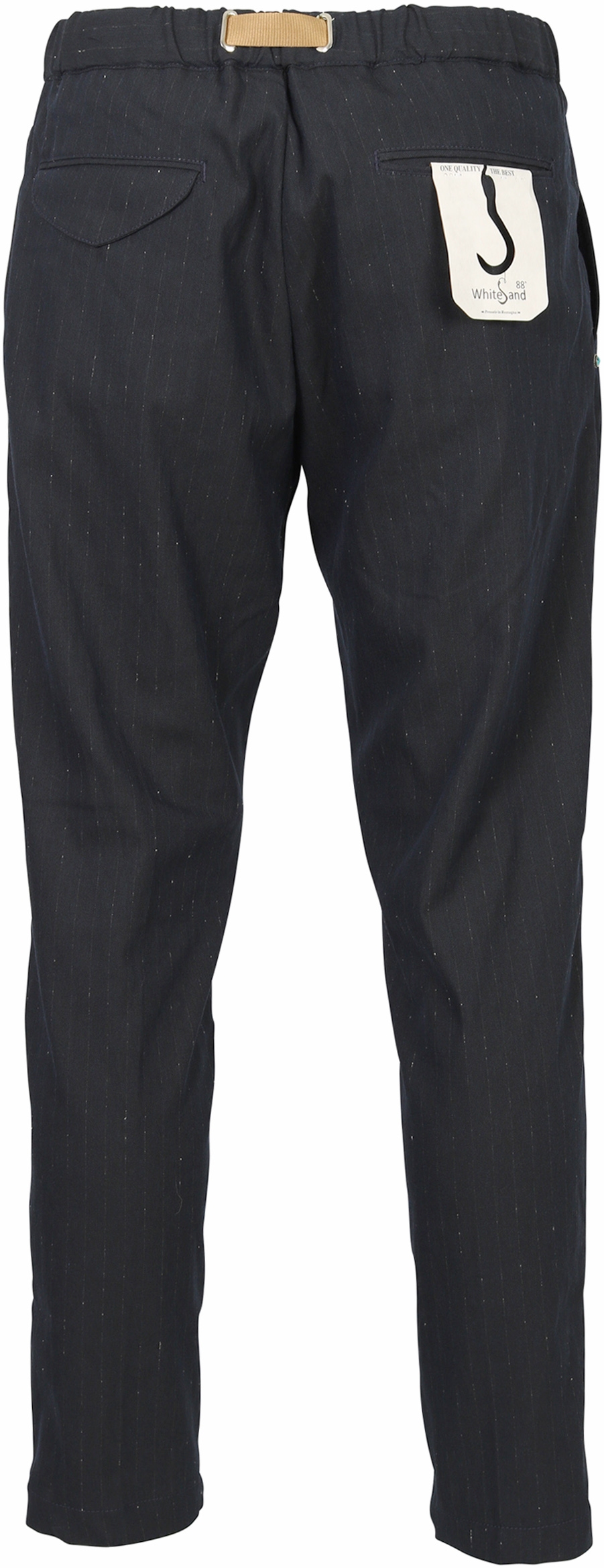 White Sand Trouser Pinstripe Navy