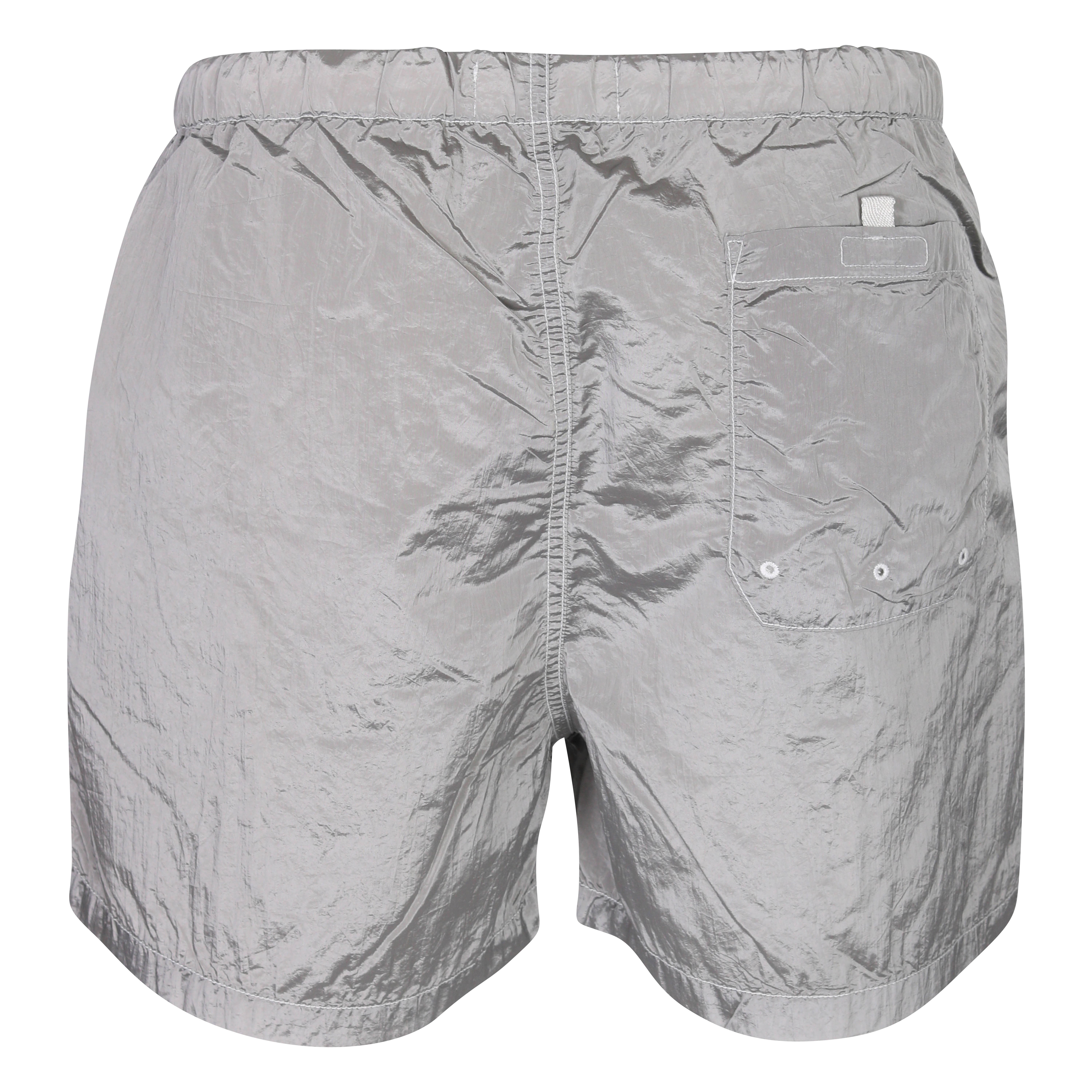 Stone Island Swim Shorts in Shiny Light Grey XL