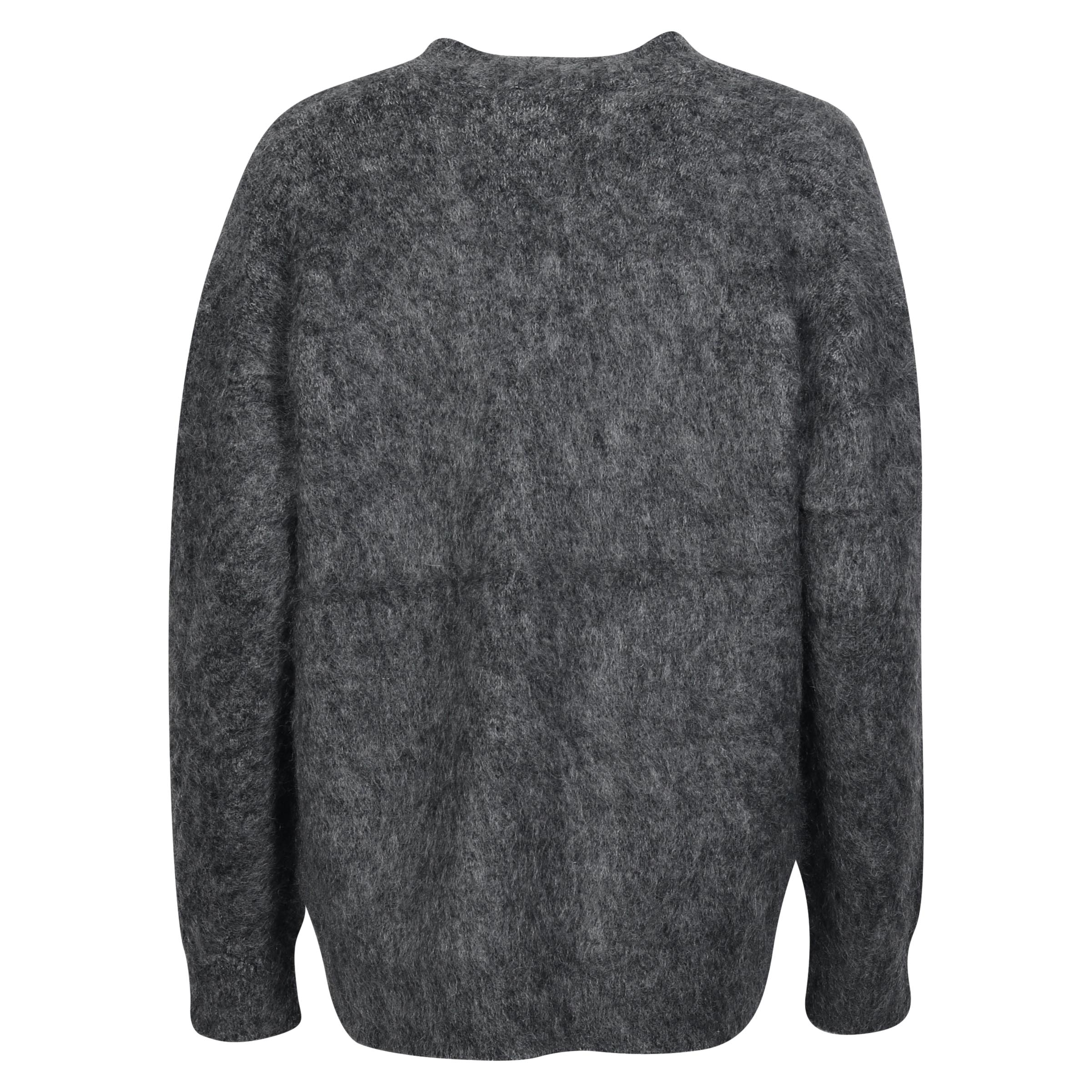 Acne Studios Knit Pullover in Dark Grey Melange