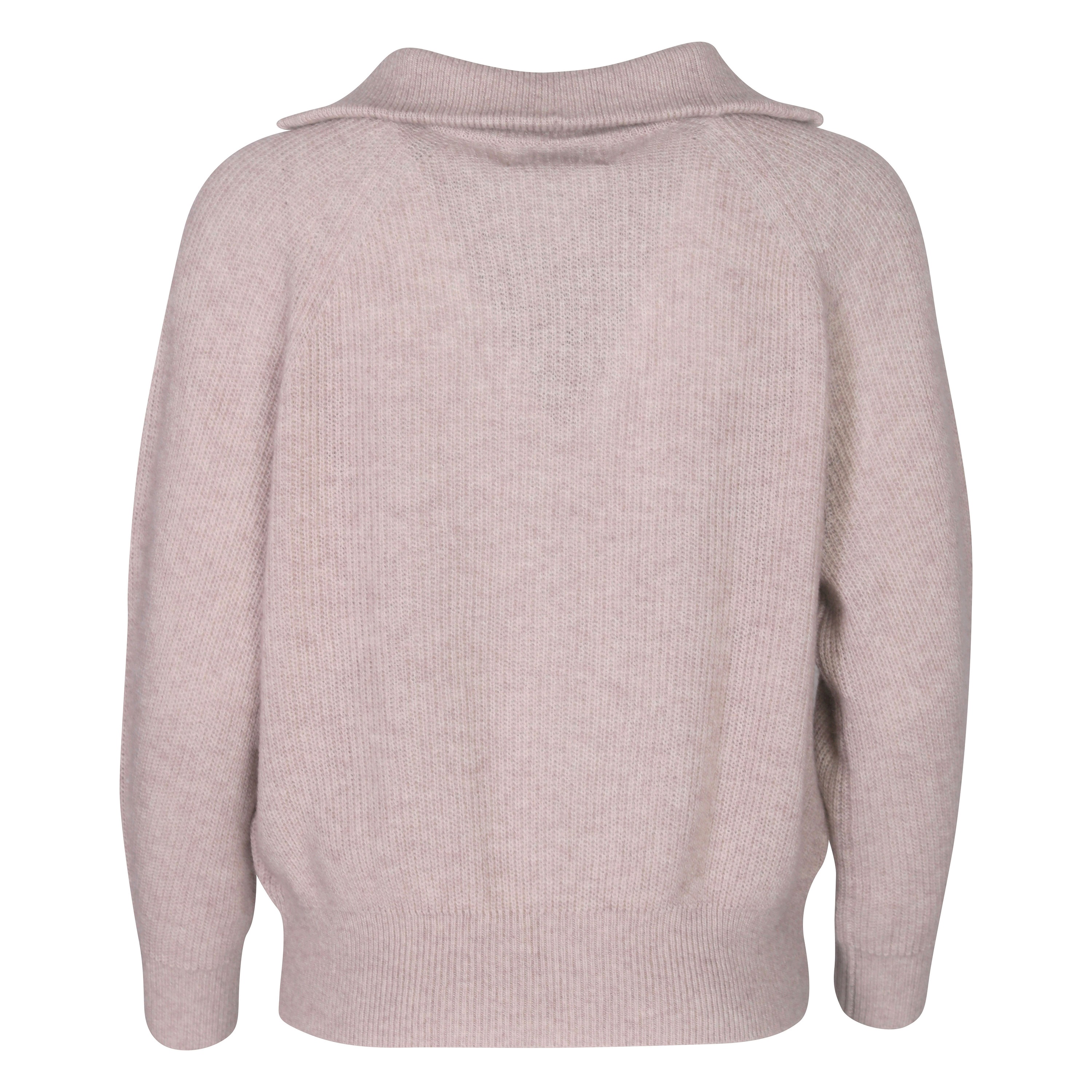 Flona Cashmere Pullover in Heather Mocha