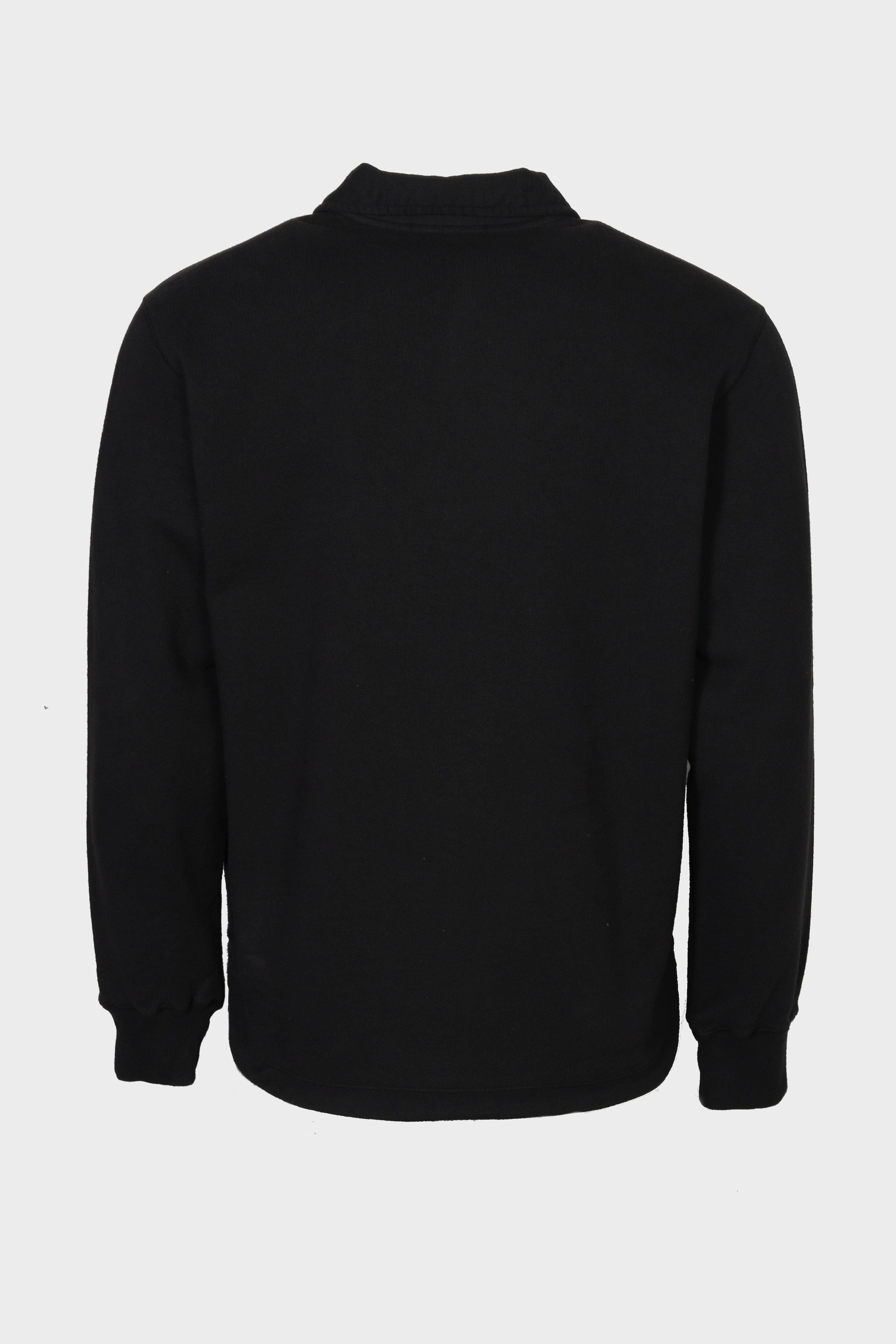 STONE ISLAND Stamp Half Zip Sweatshirt in Black M